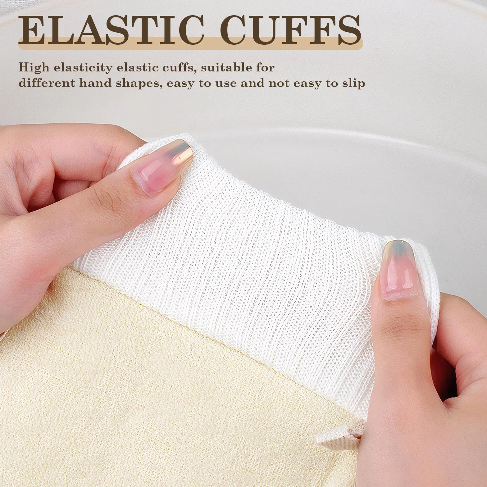 Guantes Exfoliantes de Luffa Natural para Ducha y Spa, Exfoliación Corporal y Facial