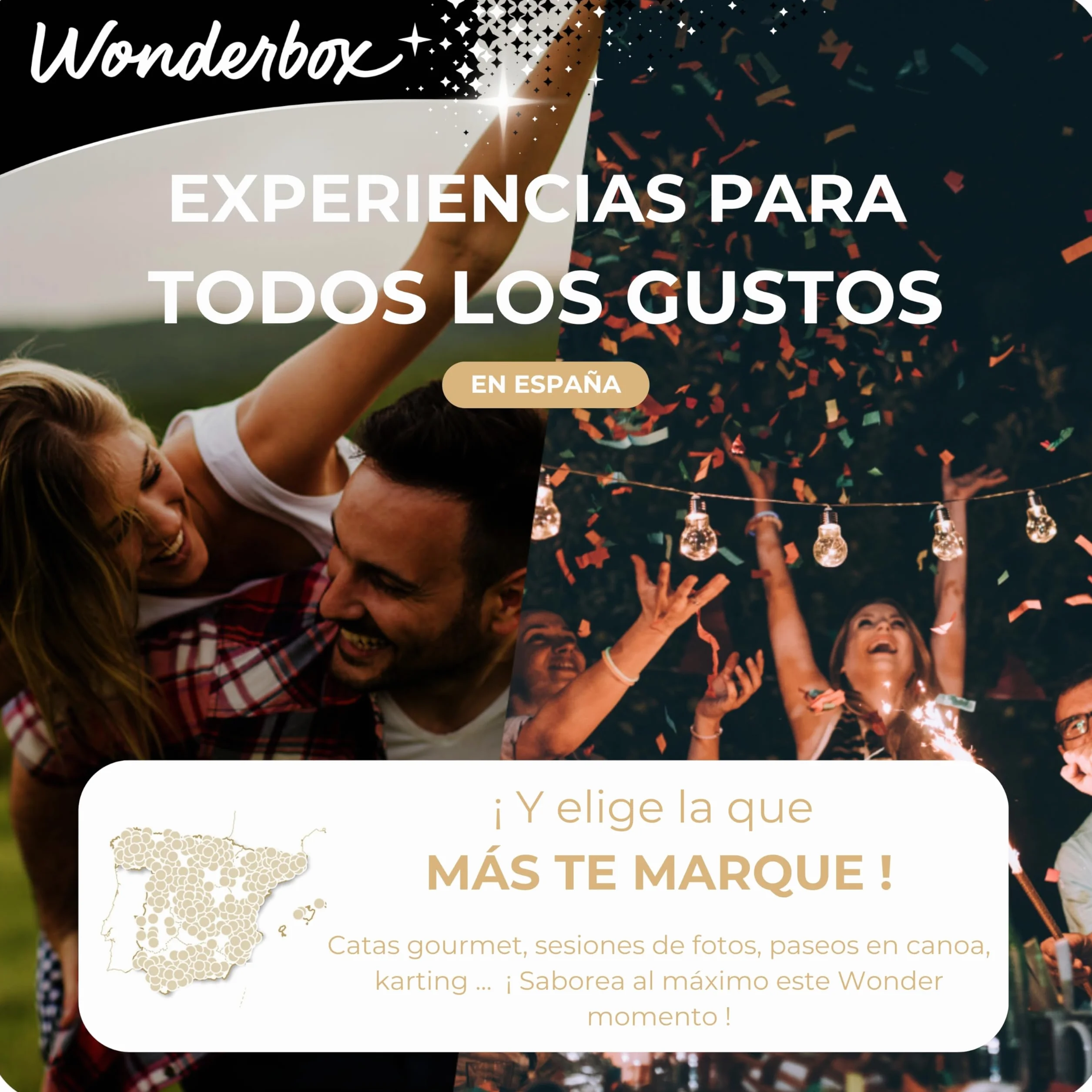 WONDERBOX Caja Regalo Insólito o clásico 800 estancias hoteles 4 Estrellas cabañas Casas Rurales SPA