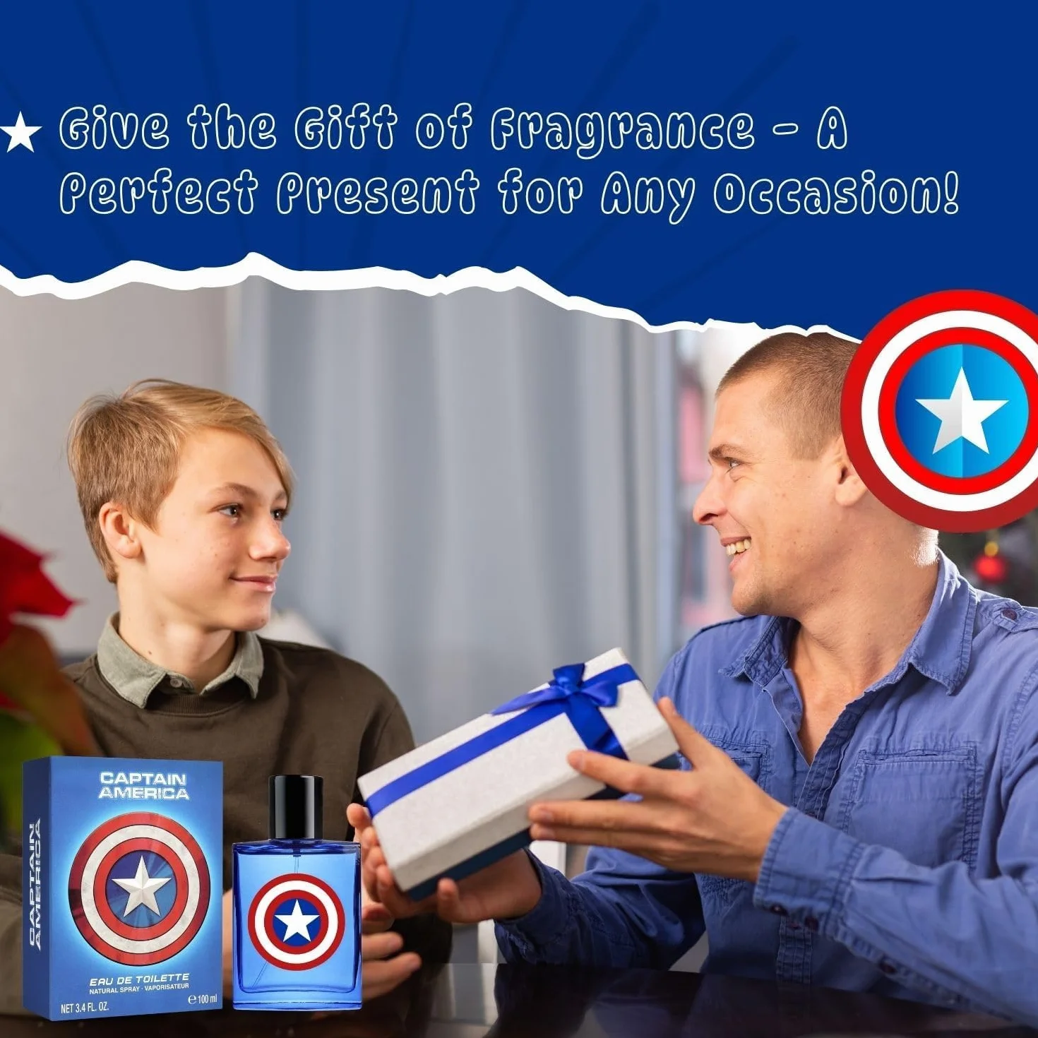 Marvel Captain America Eau de Toilette 100 ml Perfume en aerosol vegano