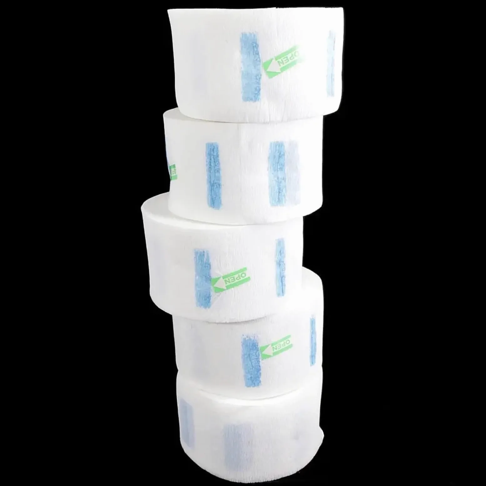 Papel De Cuello Blanco for Peluquería para corte de cabello | 1 rollo * 100 tiras (total 100 tiras)(20Rollls)