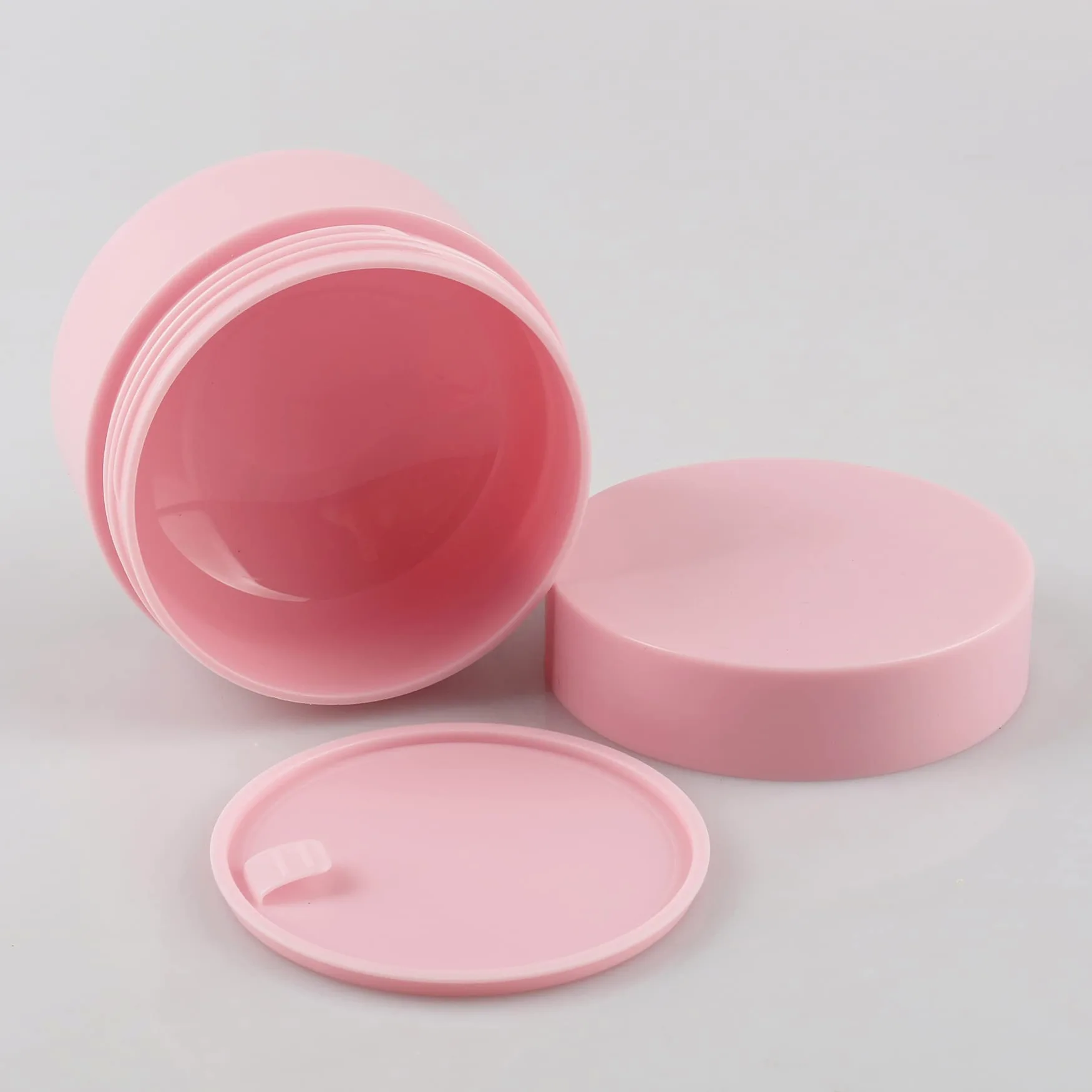 48 Pieza Rosa Mate Tarro de Cosmética de Plástico 50 g Envases Cosmética Plástico 50 ml con Tapa Botella de Crema Tanque para Productos Cosméticos Cremas Ungüento con 6x Espátulas