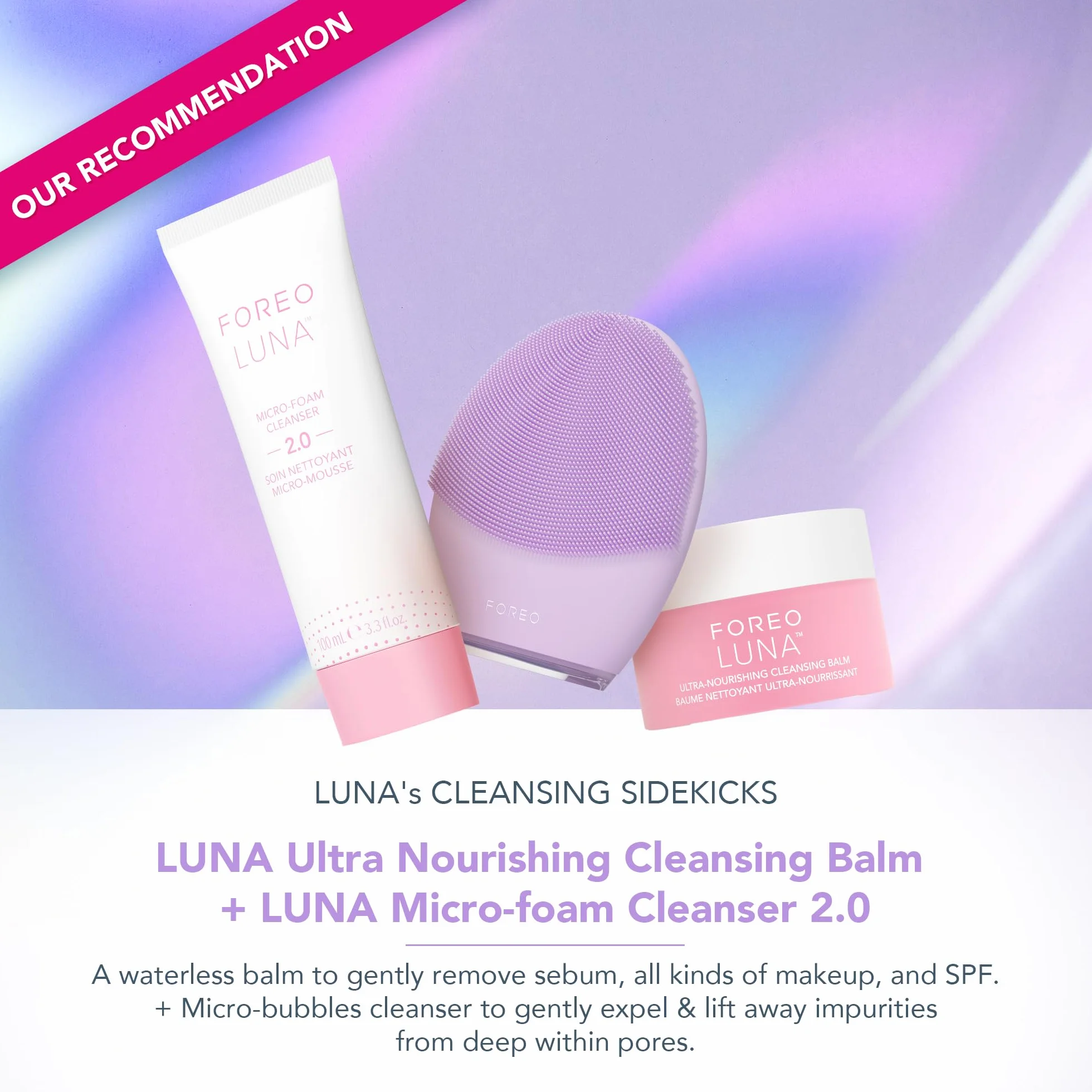 FOREO LUNA 4 Cepillo de limpieza facial reafirmante antienvejecimiento