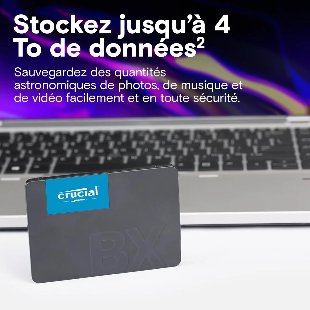 Crucial BX500 1TB SATA SSD Interno 2.5" 540MB/s 3D NAND