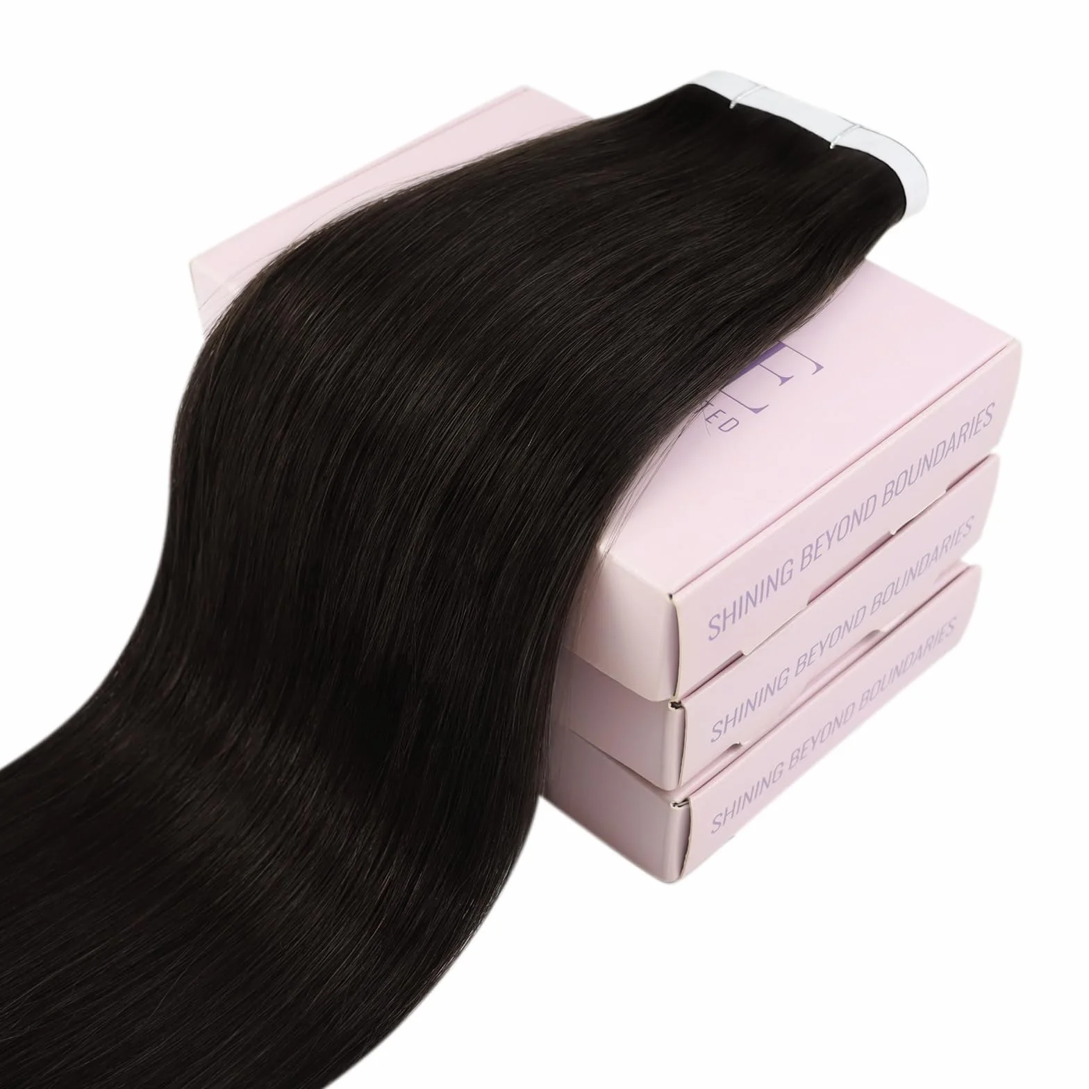 Extensiones De Pelo Humano Adhesivas Tape-In Marrón Oscuro 22 Pulgadas 50 G