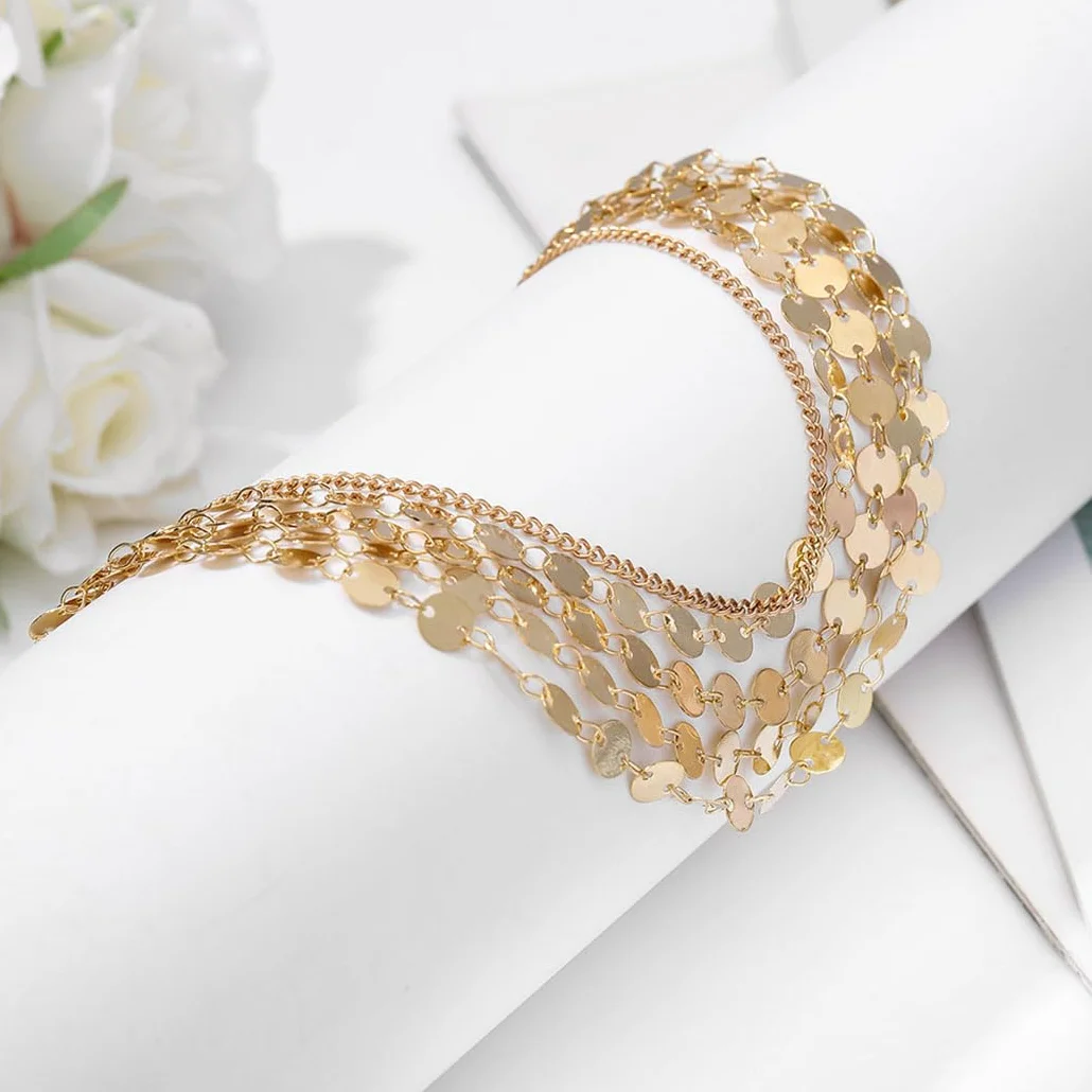 Yean Cadena bohemia de oro para la cabeza accesorio mujer niña