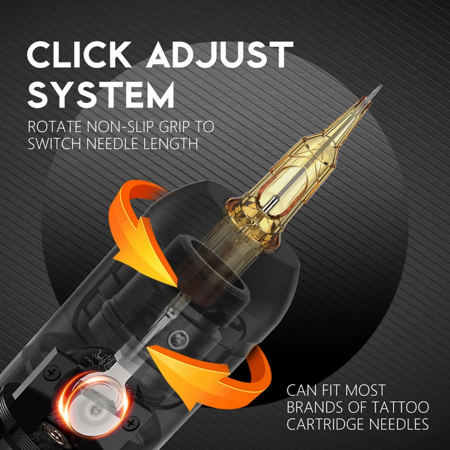 Ambition Zetton Maquina de Tatuar Rotativa Inalámbrica con Barra Directa, Carrera 4.0mm y Batería 2400mAh con Pantalla Táctil Color para Profesionales