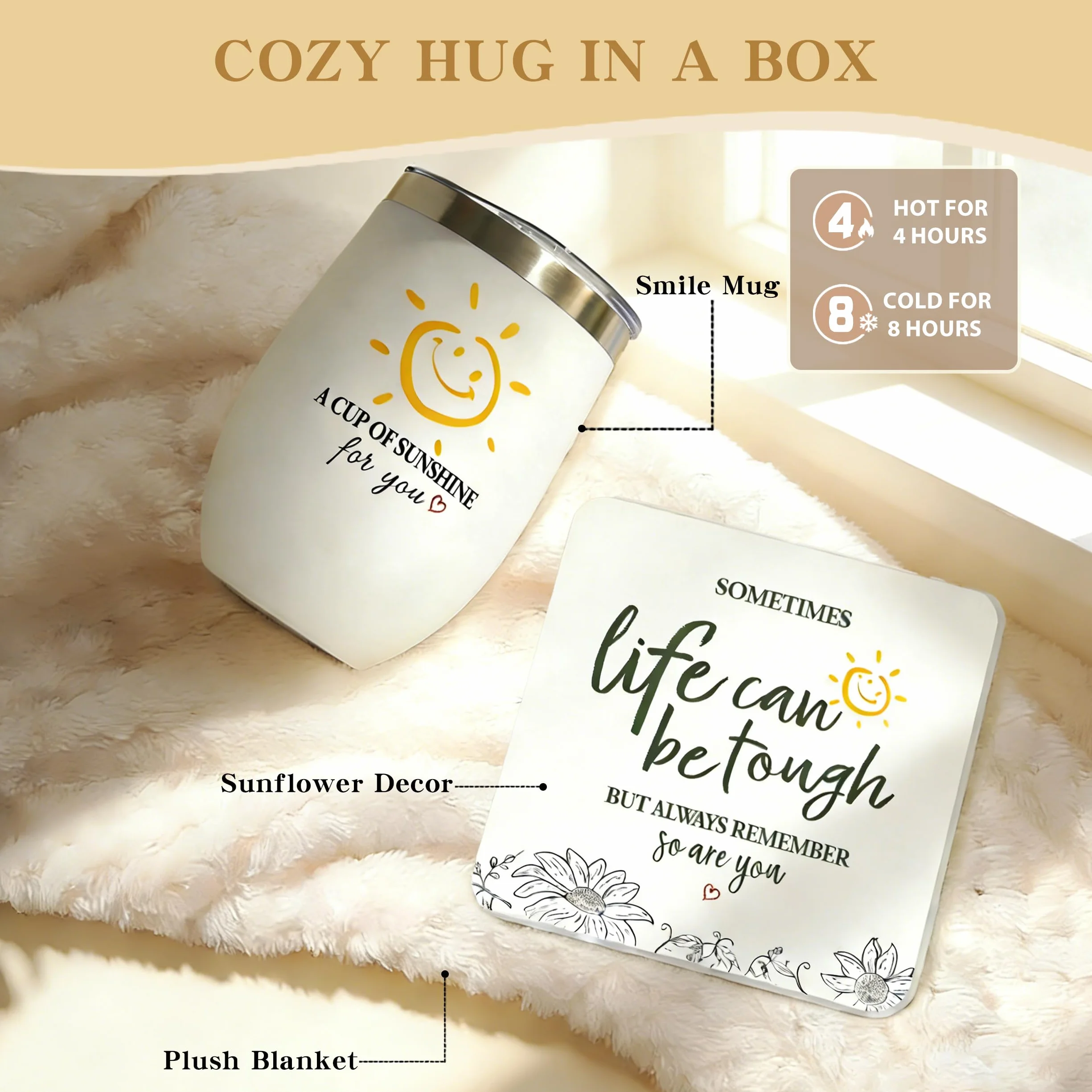 Cesta de regalo con 11 productos de cuidado personal para mujeres, regalo de cumpleaños para madre, hermana, amiga. Perfecto para recuperación o como regalo de agradecimiento.