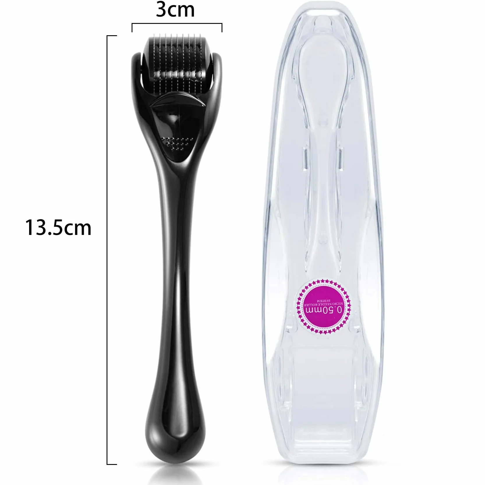 Microagujas Rollo 0,5 mm 540 Agujas para Arrugas Poros Estrías Pérdida de Pelo Cicatrices Hiperpigmentación