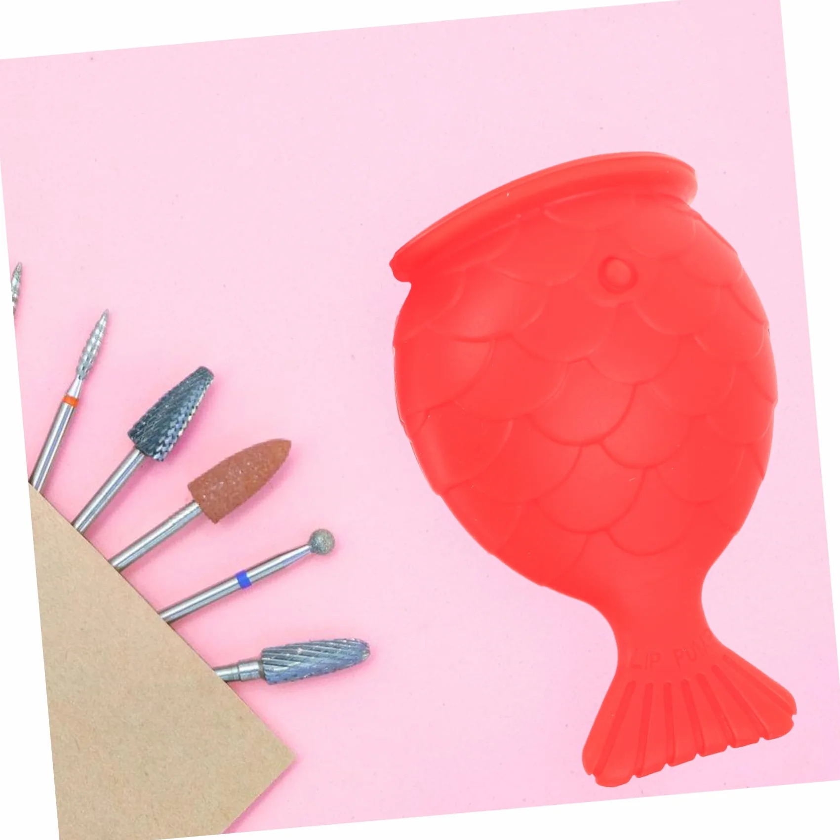 Beaupretty Relleno De Labios De Silicona (rojo) Dispositivo Para Aumento De Labios