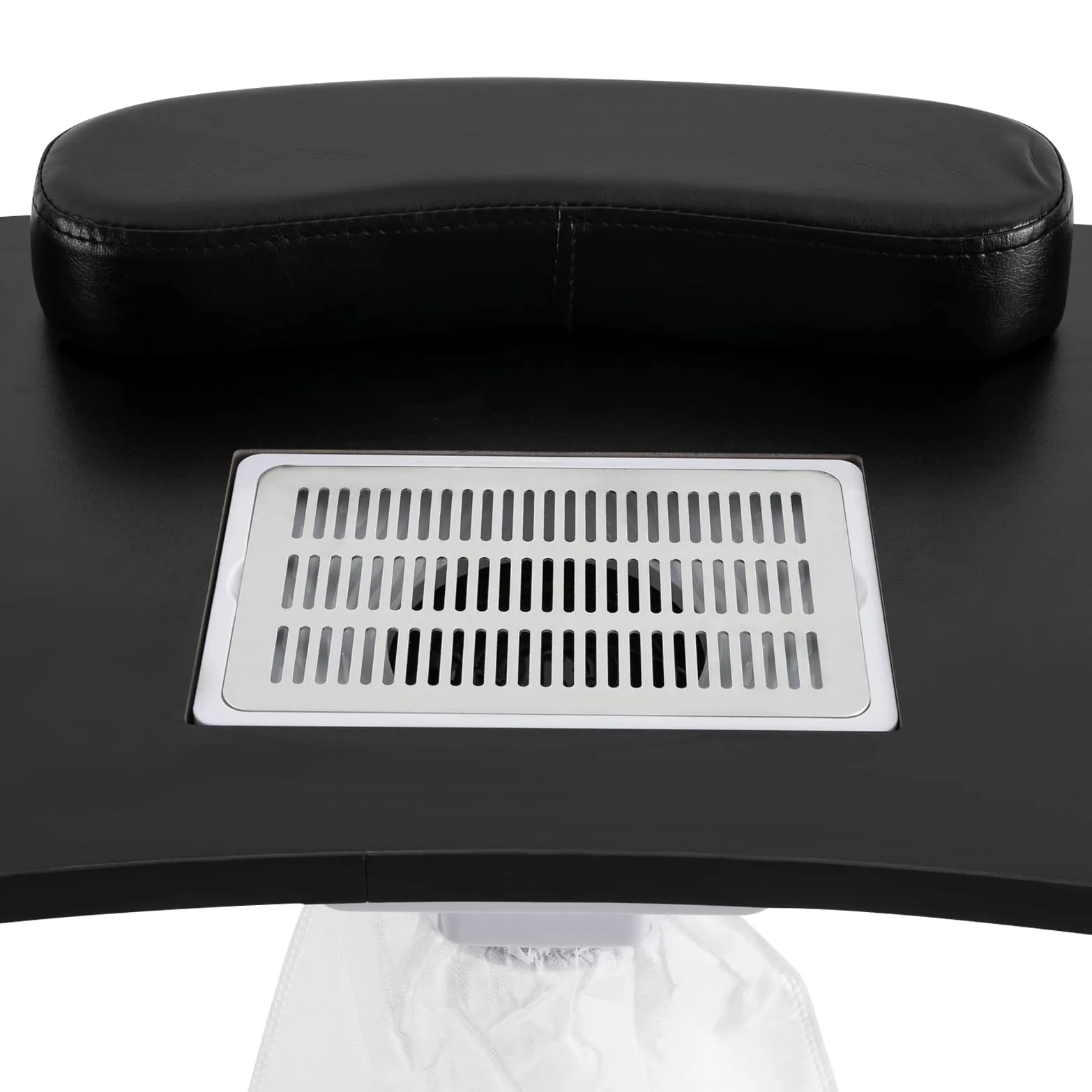 Mesa Manicura Plegable Escritorio Portátil con Cajón Mesa de Manicura con Aspiradora con Ruedas, Bolsa de Polvo, Bolsa de Transporte, 90 x 40 x 72,5 cm