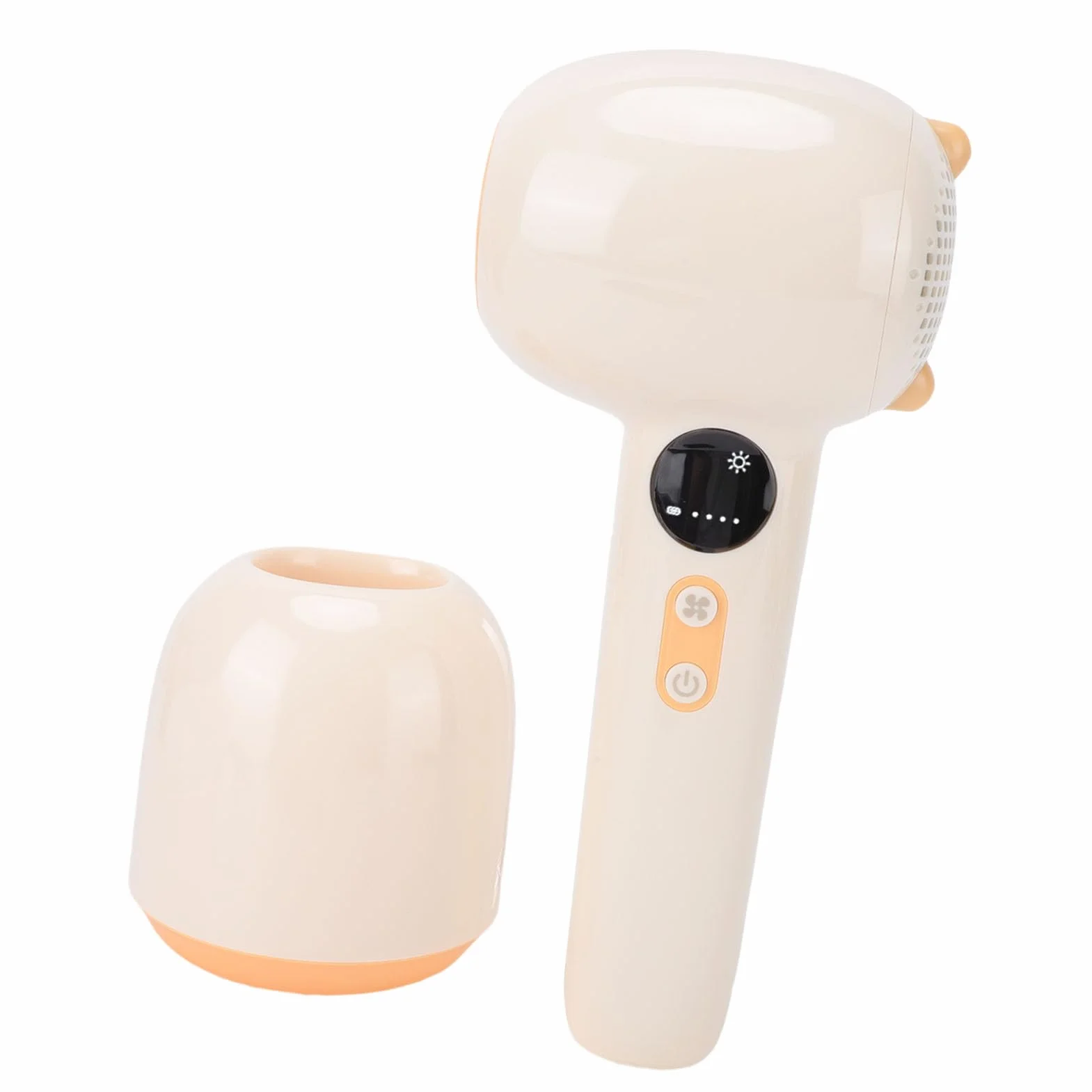 Secador de Pelo Inalámbrico, Batería de 4500 MAh 37 C Secador de Pelo de Viaje a Temperatura Constante, de Portátil con Viento Frío y Caliente 4 Niveles Operación Silenciosa para Bebés de