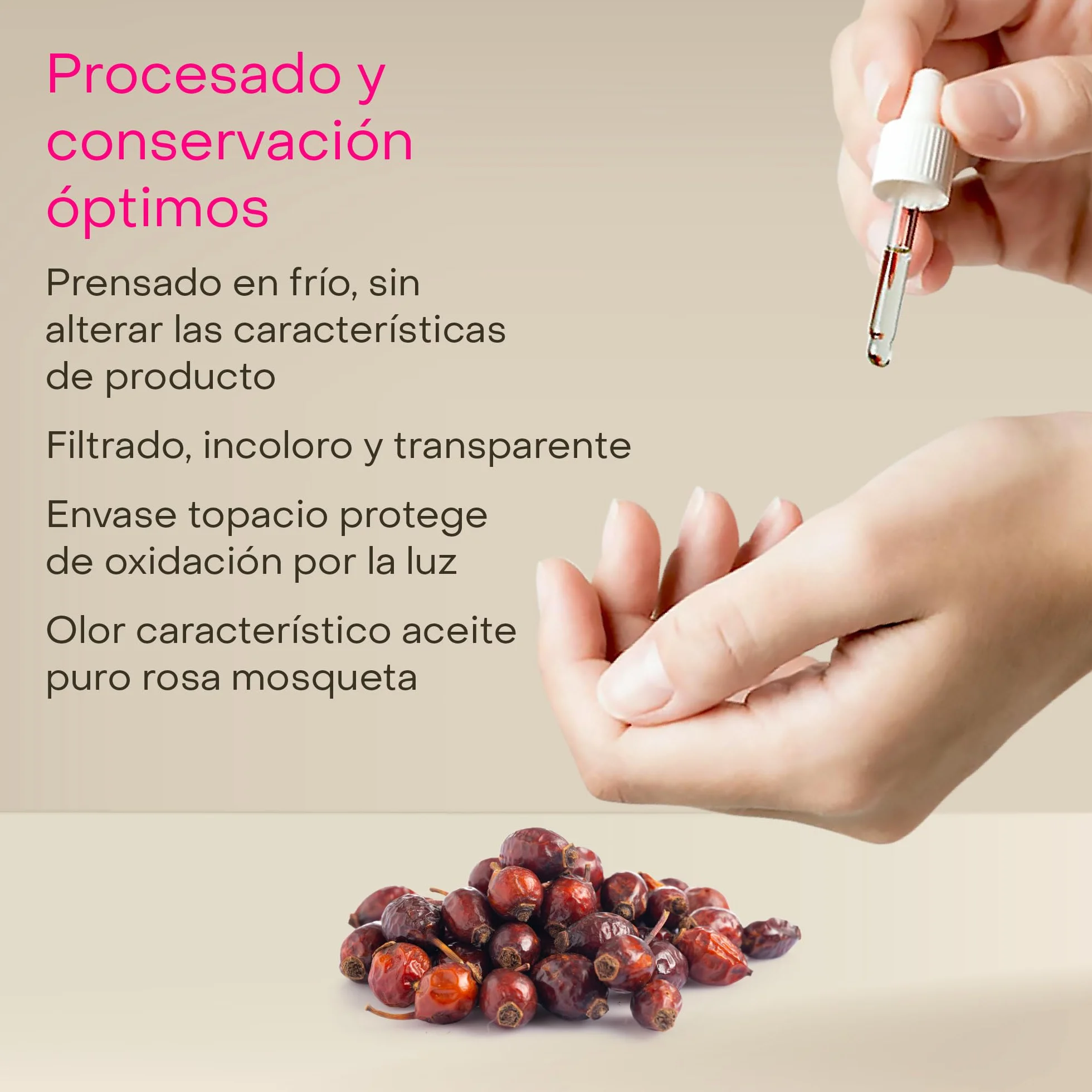 Repavar Aceite Rosa Mosqueta Puro 100% Primera Presión en Frío 15 ml