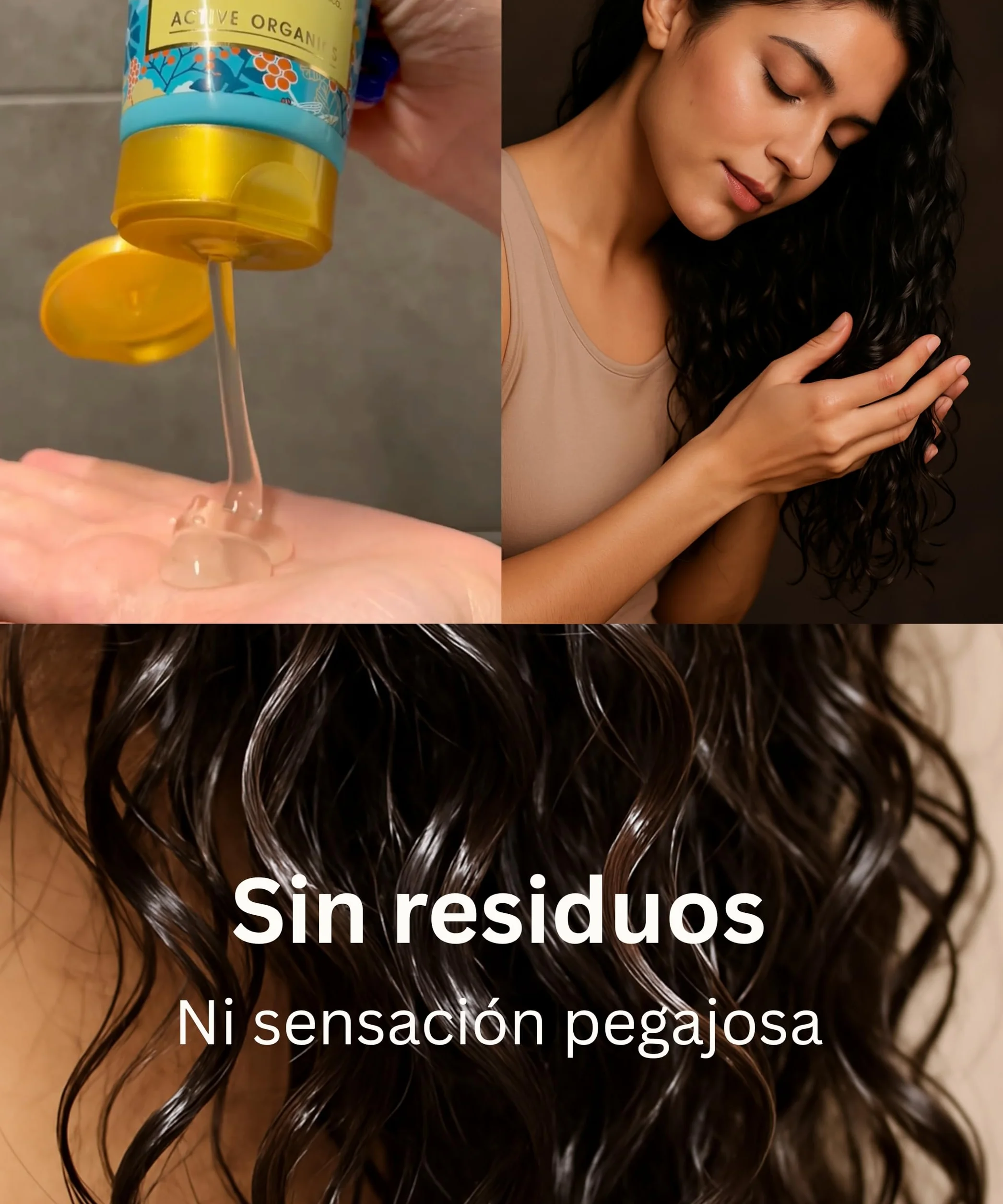 Gel de Rizos Definidos con Hidrolato de Espino Amarillo Orgánico - Método Curly Define sin Apelmazar, Controla el Frizz 200 ml
