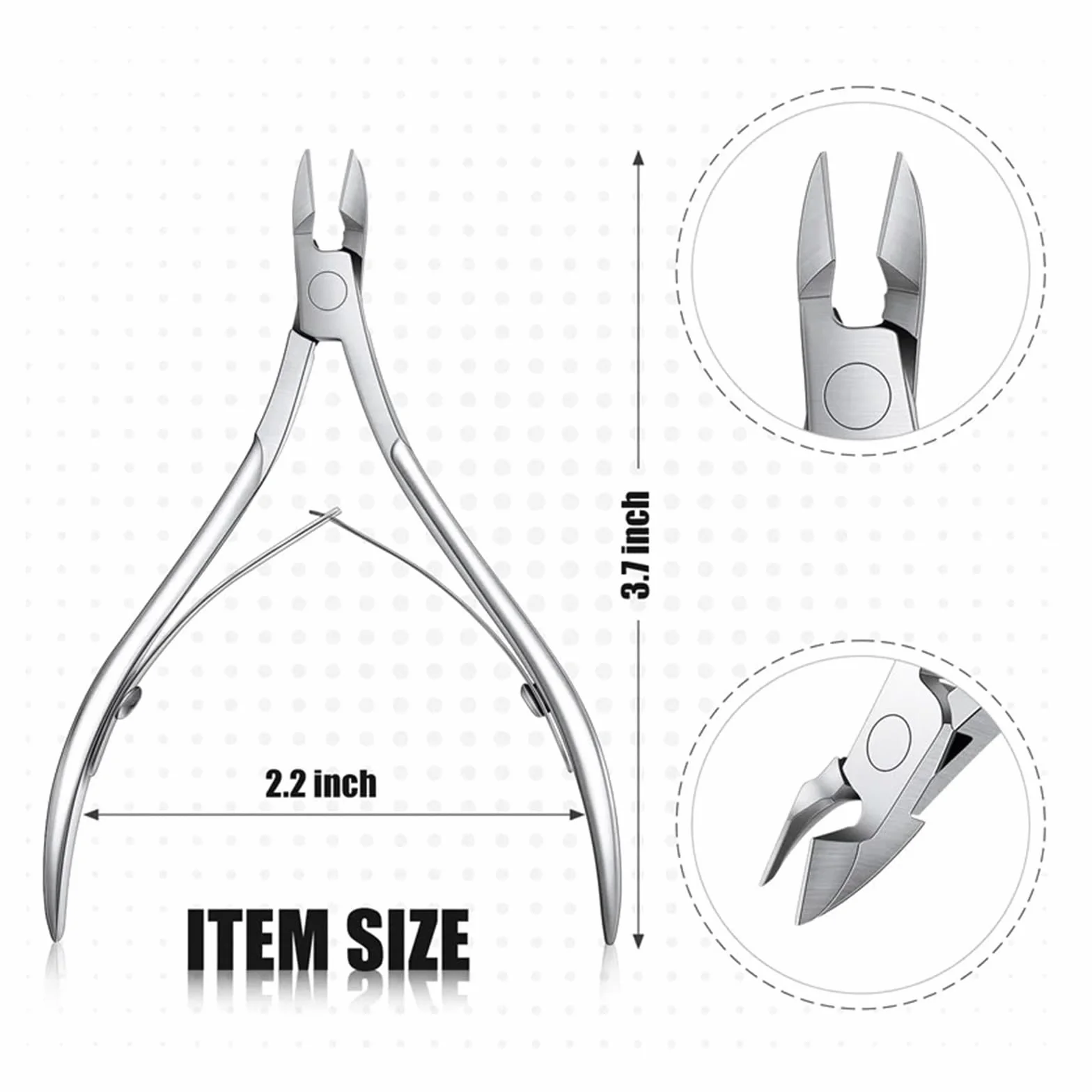 10 cortaúñas antioxidantes for cutículas, Tijeras de manicura con Bordes Afilados, Herramientas Profesionales for Cortar cutículas Cortas.(Sliver 10pcs)