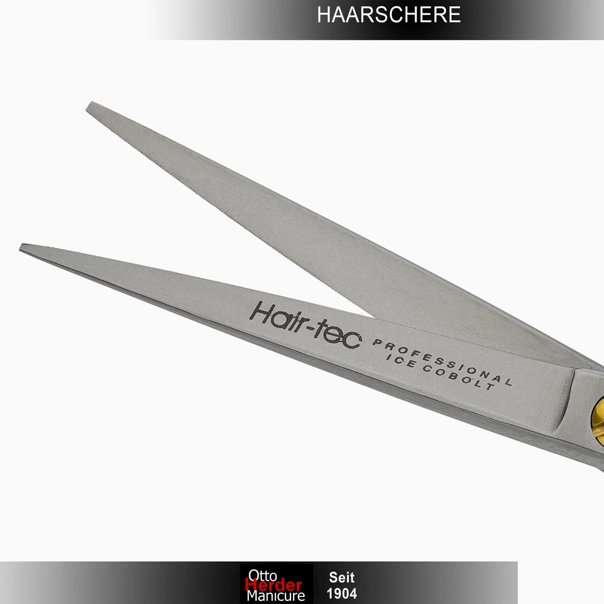 Otto Herder manicure Tijeras de peluquería de 12,8 cm, inoxidables, con microdentado unilateral, tijeras extra afiladas para peinar de Solingen