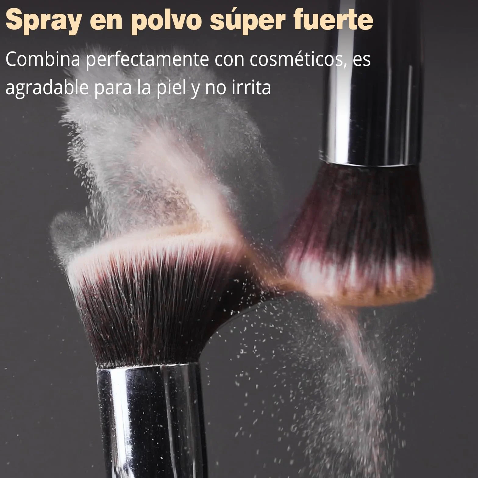 BEAKEY Set de Brochas de Maquillaje Profesional 10+2 Sintéticas Negro/Plateado