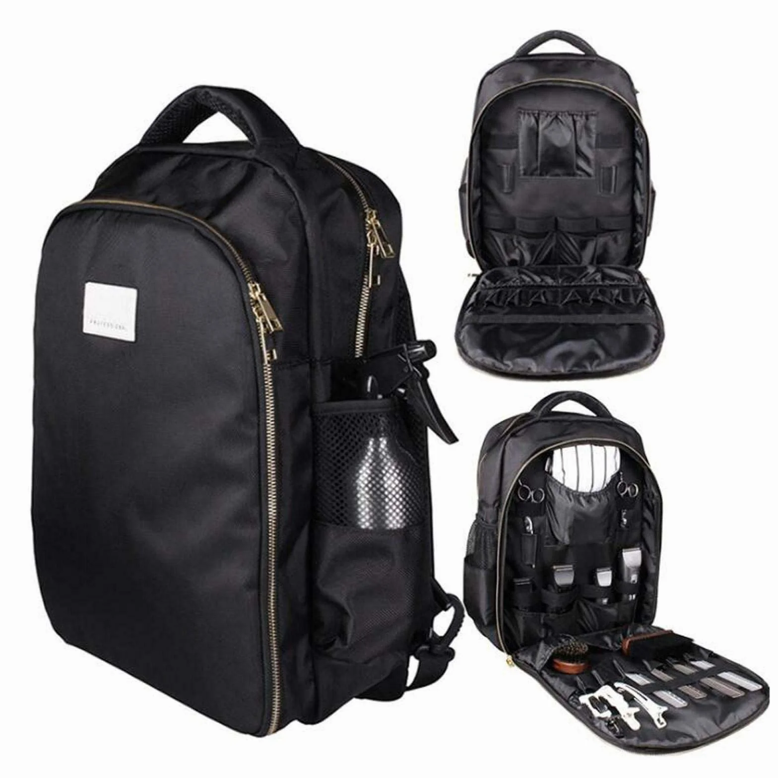 Mochila de barbero, herramienta multifuncional para peluquería, bolsa de viaje para herramientas de maquillaje, organizador para tijeras Clippers, mochila portátil