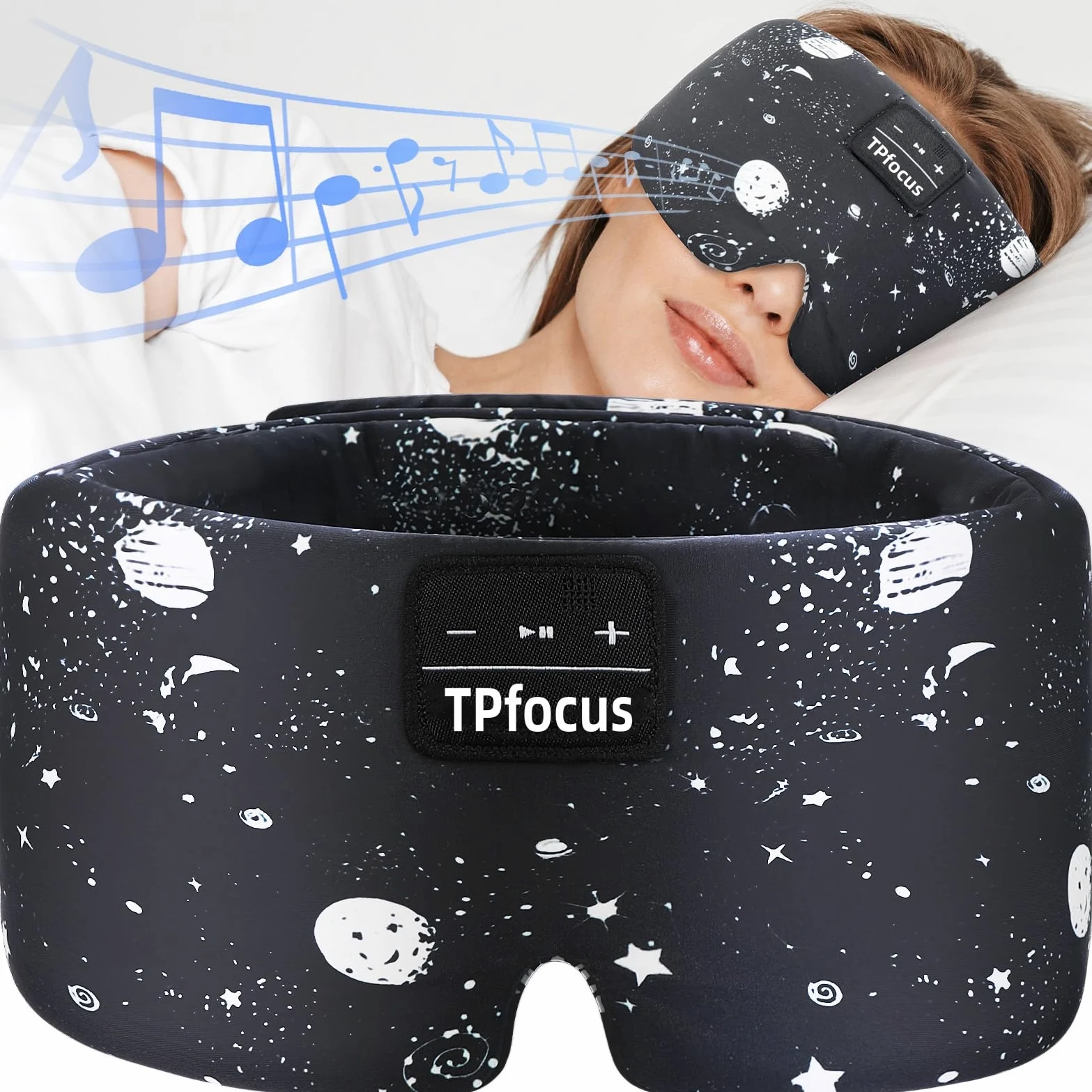 Antifaz para Dormir Bluetooth5.4 Auriculares Bluetooth Antifaz Seda de Morera 6A Sleep Mask 200% Blackout con Auriculares Bluetooth para Viajes/Siesta/Yoga/Meditación/Relajación-Estrellas | Seda suave y fresca | Sonido nítido | Altavoces ultrafinos | Lava