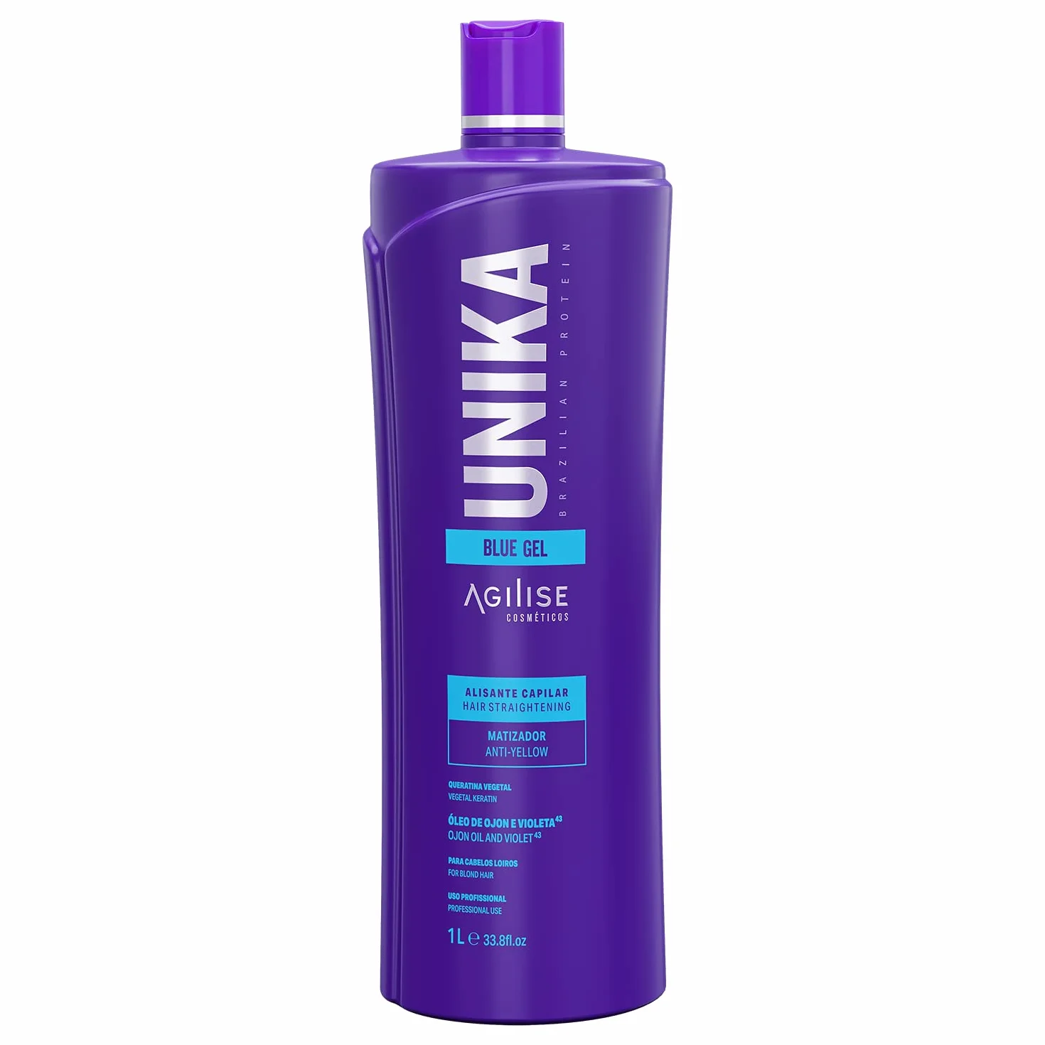 Agilise Unika Blue Gel Hair Straightening Anti-Yellow For Blond Hair 1000ml