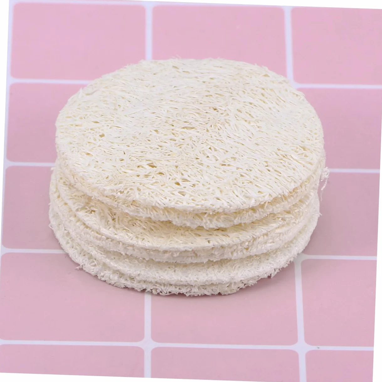Beavorty 500piezas Almohadillas De Loofah Reutilizables Para Desmaquillado y Cuidado Facial De Esponjas Exfoliantes Suaves Para Limpieza De Piel y Maquillaje