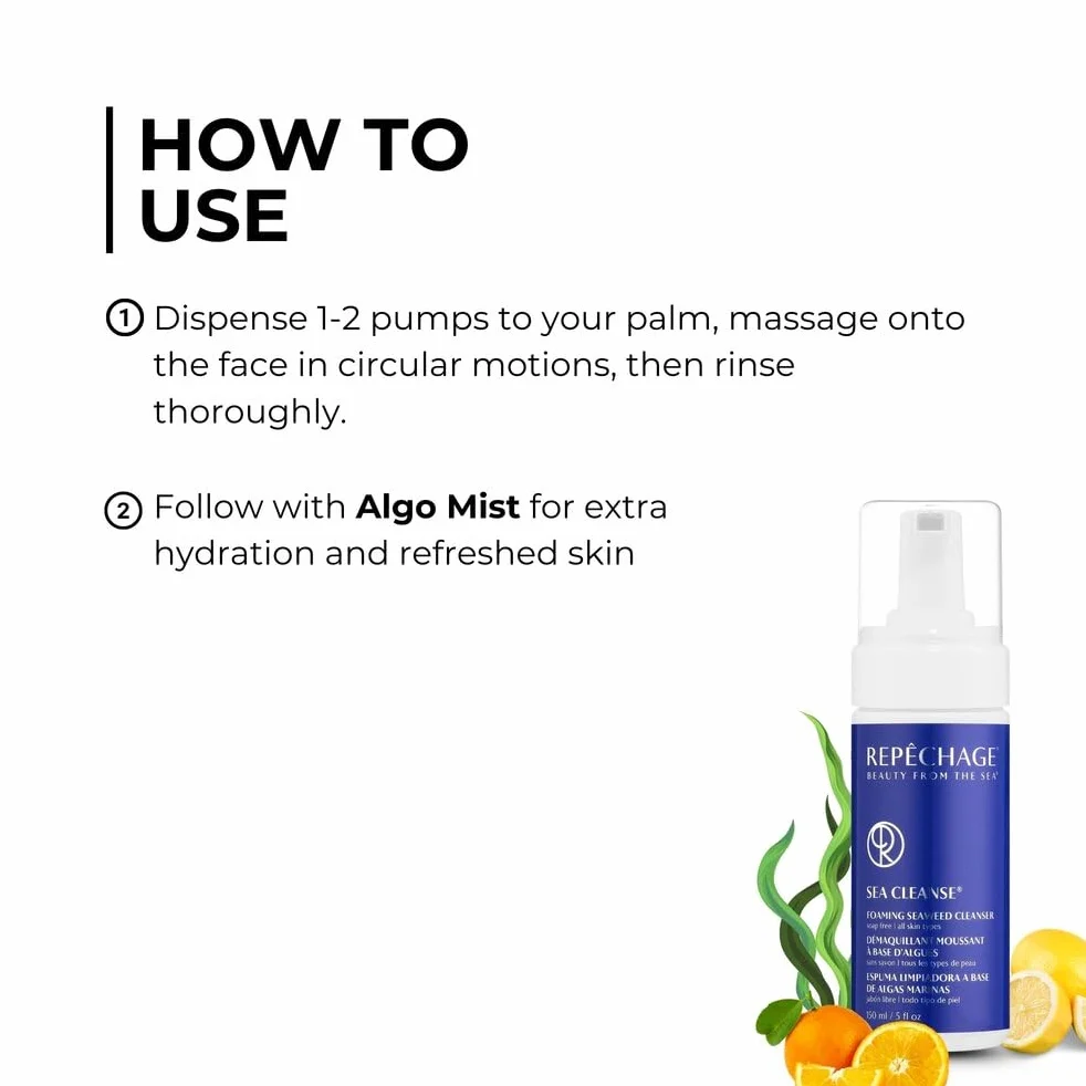 Repechage limpieza de la formación de espuma de mar algas limpiador 5 fl oz
