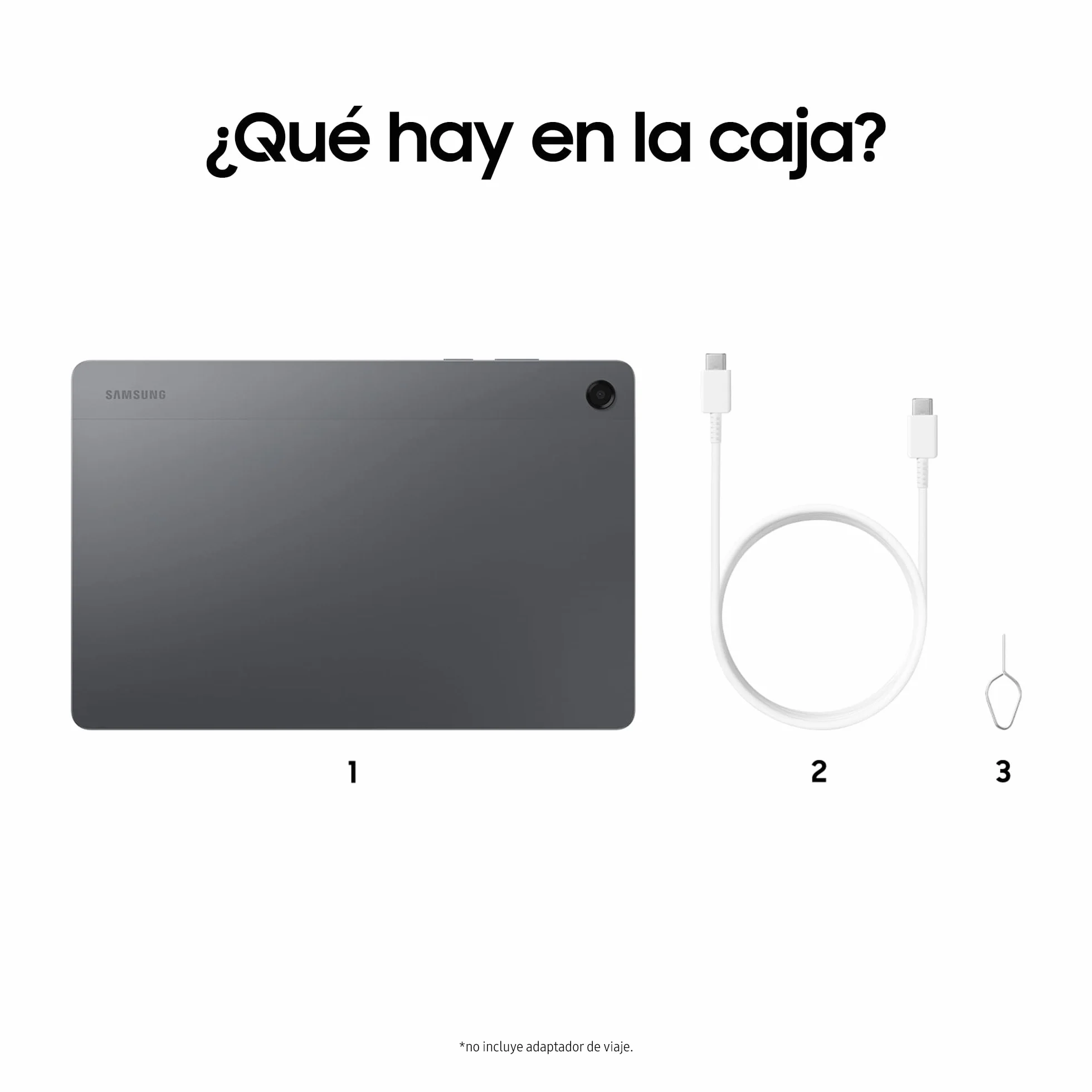 Samsung Galaxy Tab A11+ 128GB Tableta con IA Pantalla 11" 90Hz 6GB Altavoces Cuádruples Dolby Gris Versión Española