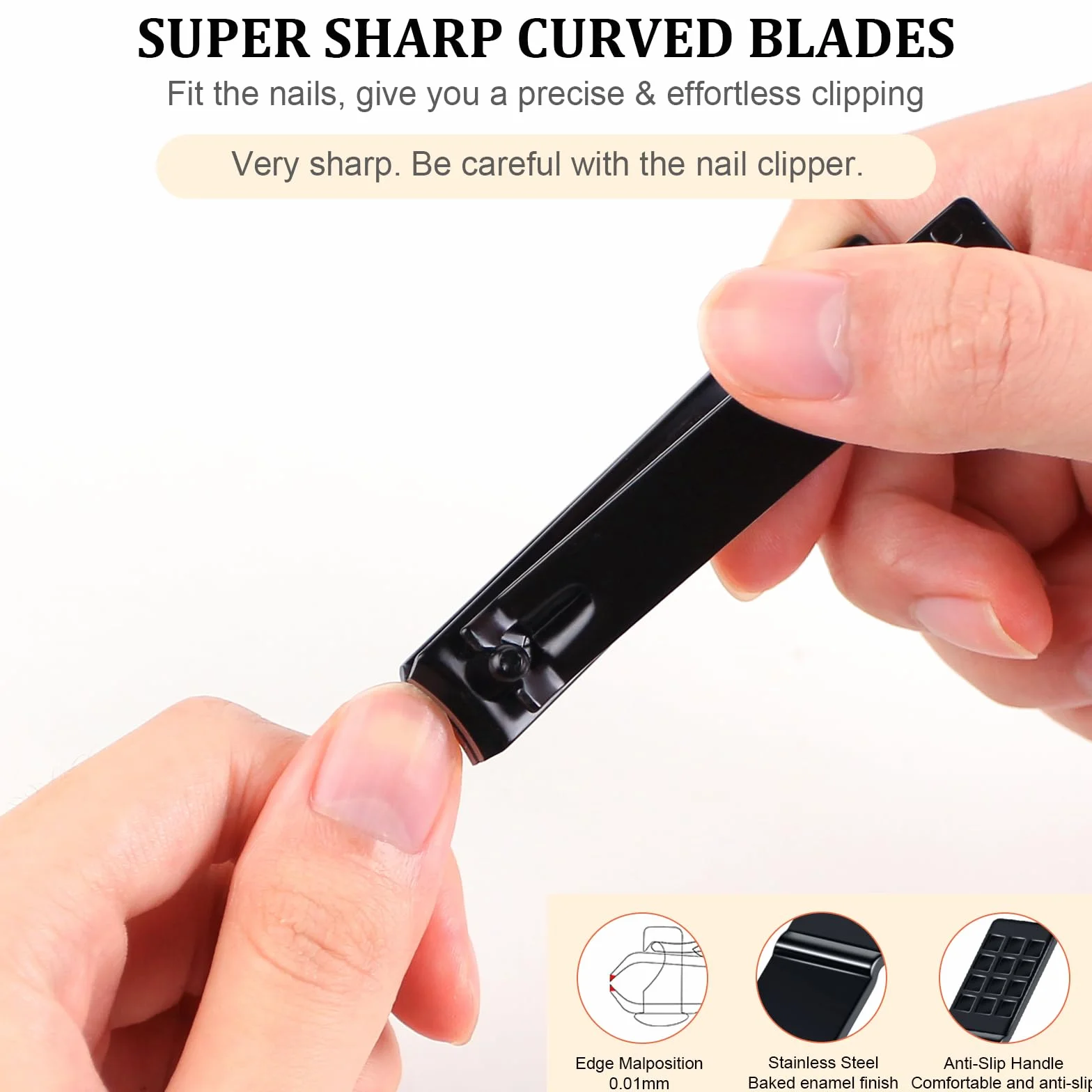 Set 9 Piezas Pinzas Profesionales Cortauñas Cejas Kit Acero Inoxidable Estuche Cuero Negro Rojo