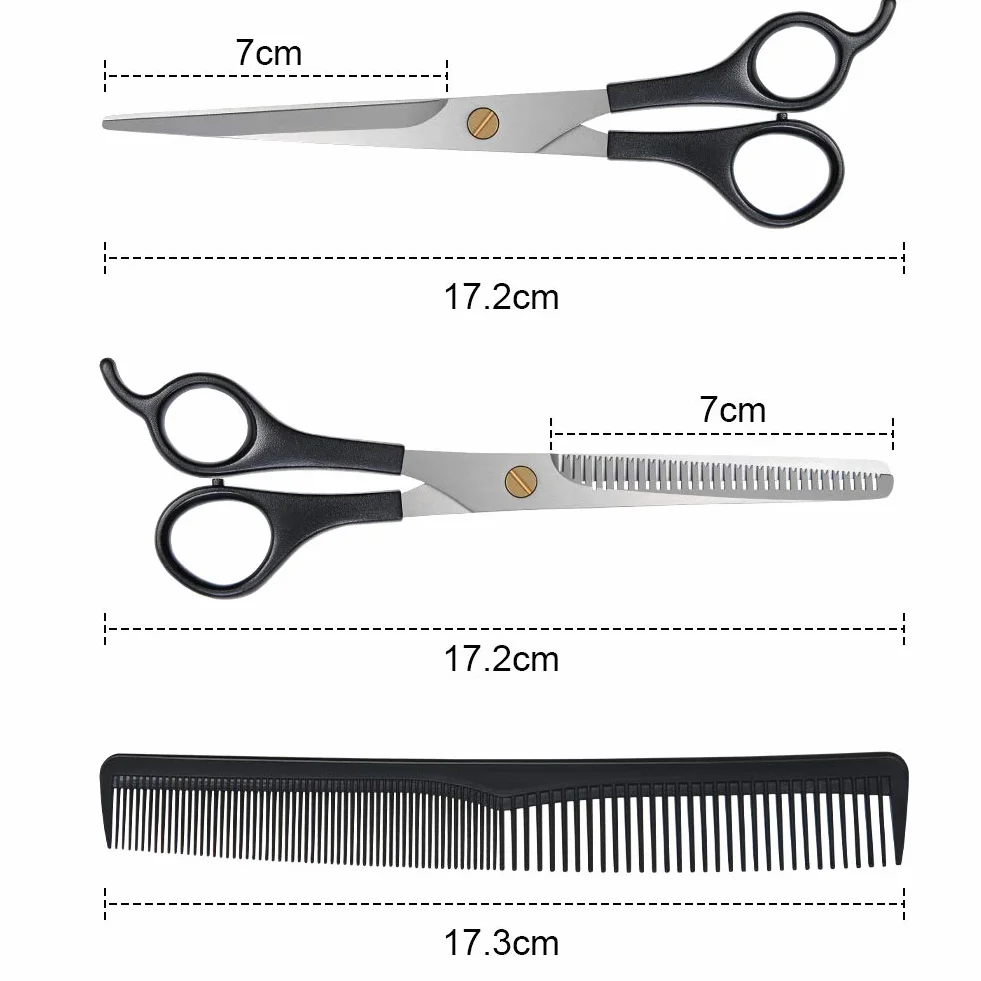 Tijeras Peluqueria Profesional 6,5 Pulgadas Acero Inoxidable Kit