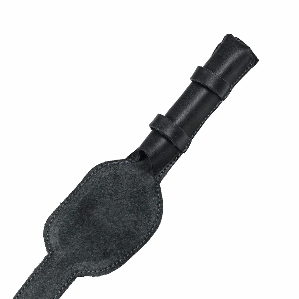 Esconde y bebe, funda protectora de doble filo de piel para afeitadora hecha a mano, color negro