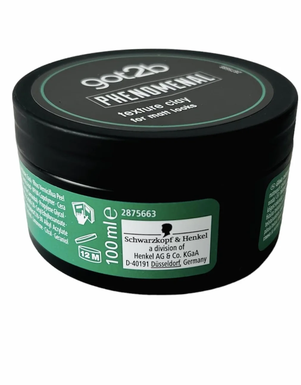 got2b Phenomenal Texture Clay Halt 5 100 ml cera para el cabello hombres estilo barbería mate