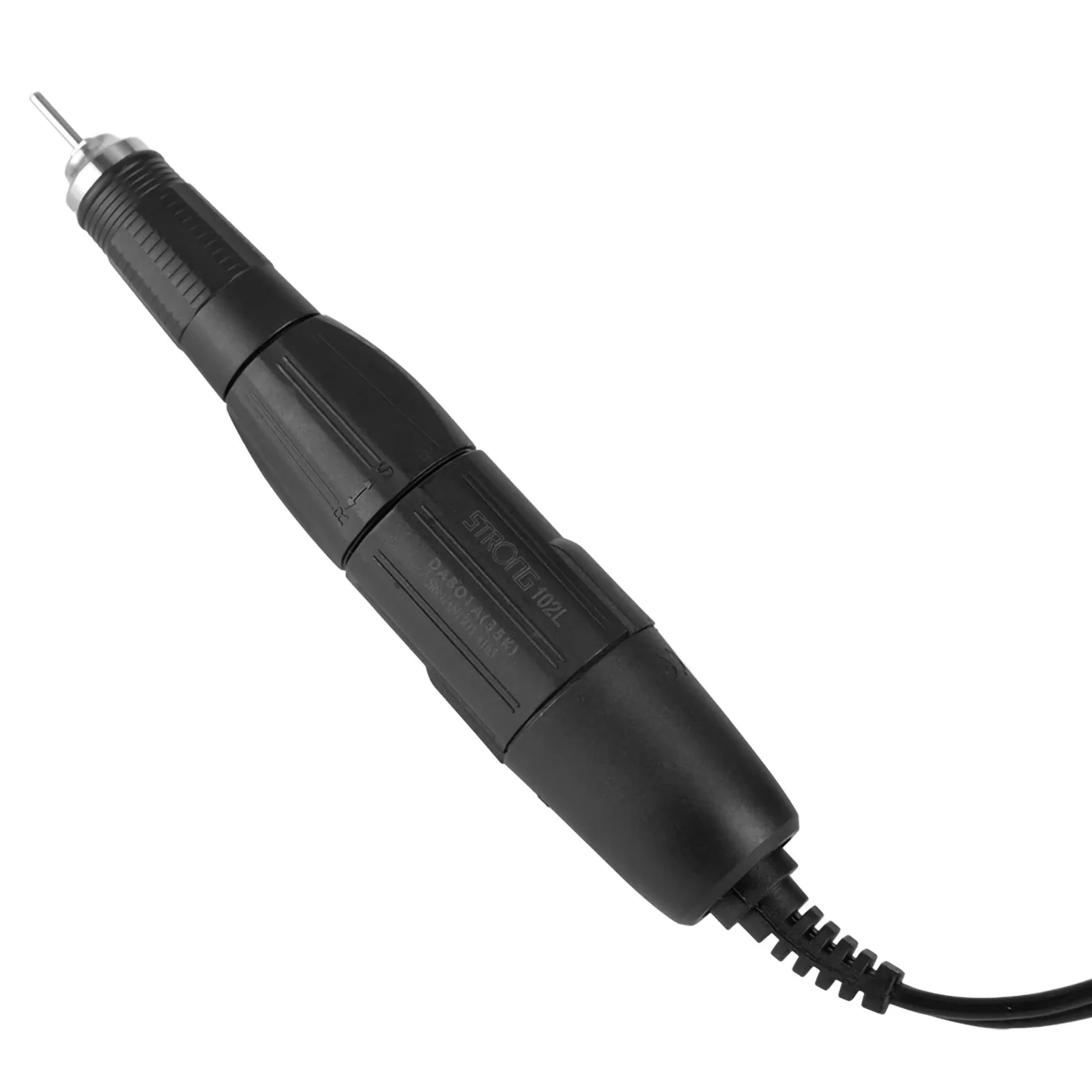 102L - Pieza de Mano con Mango de Taladro Eléctrico para Uñas de 2,35 Mm para Máquina Eléctrica de Manicura para Uñas (Negro)