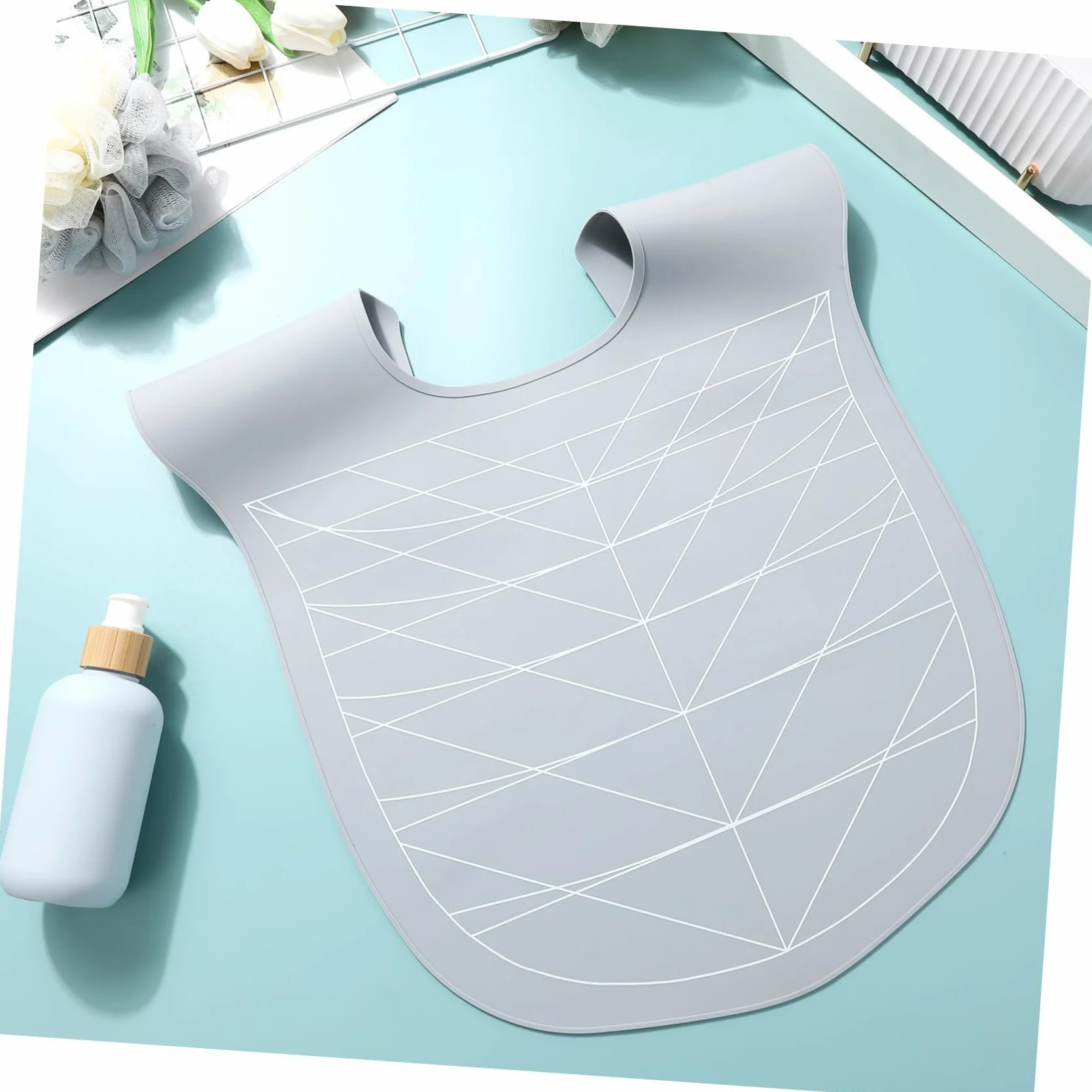 Capa de Corte de Pelo de Silicona Resistente a Manchas para Salones y Uso Doméstico