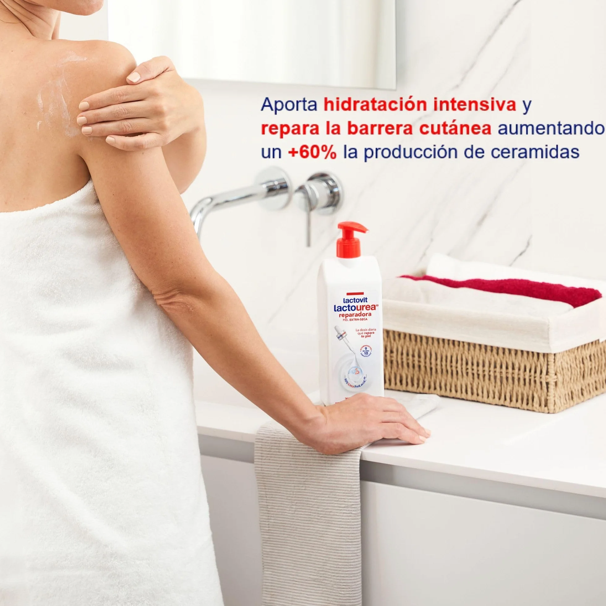 Lactovit Leche Corporal Reparadora Lactourea con Protein Calcium 400 ml
