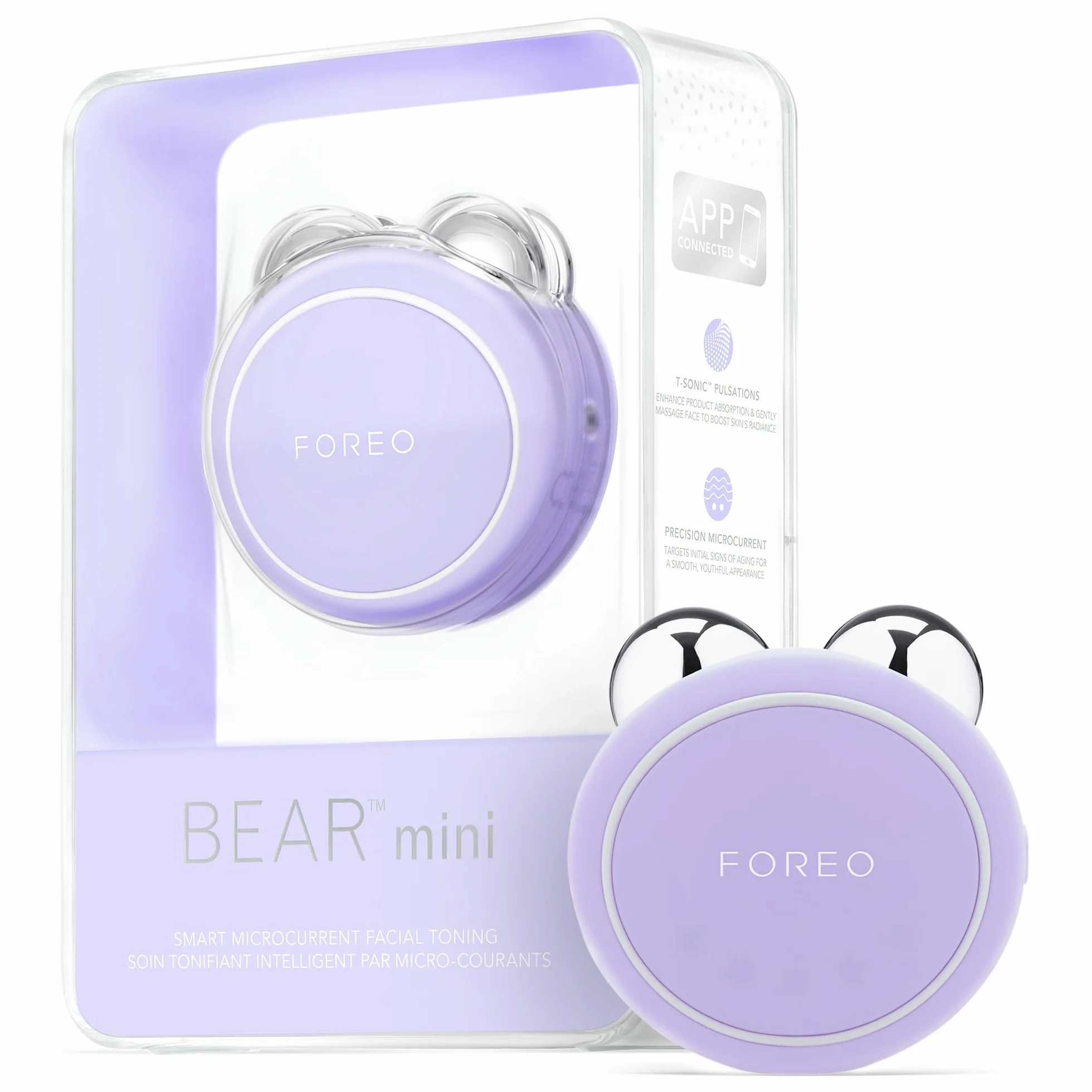 FOREO BEAR mini Masajeador facial eléctrico de microcorrientes Lifting facial no invasivo