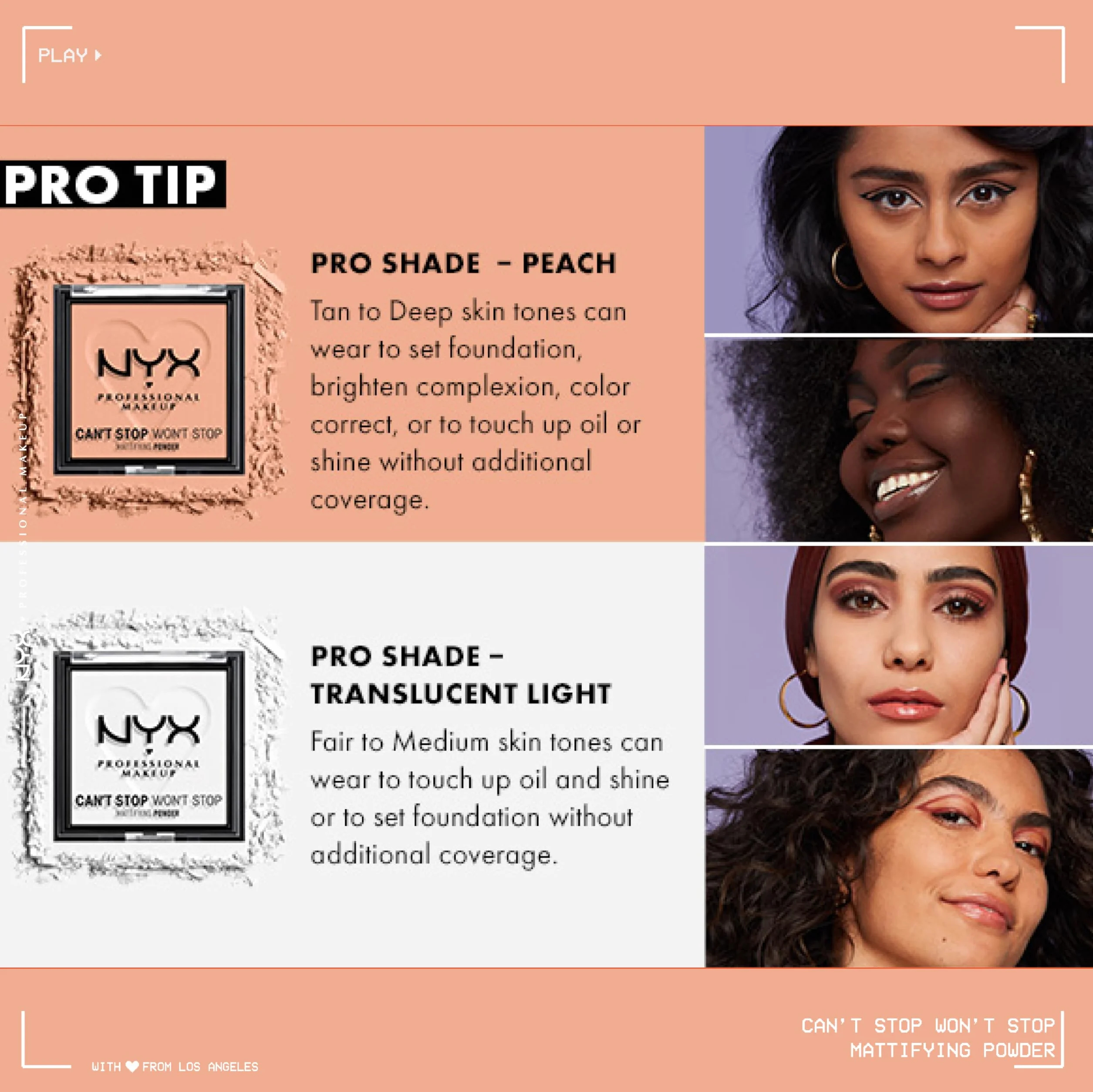 NYX Professional Makeup Can't Stop Won't Stop Matifying Powder 09 Deep