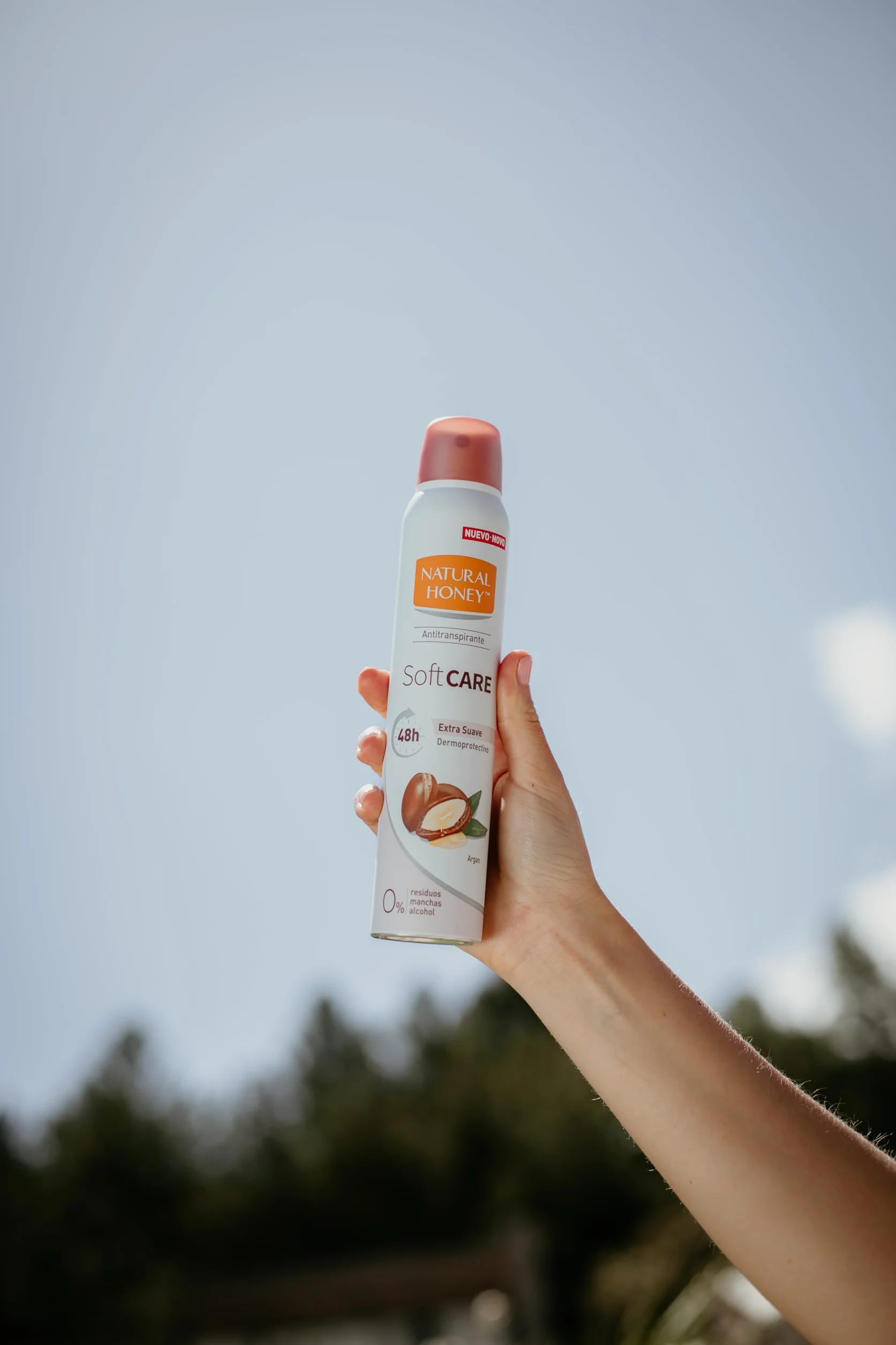 Natural Honey Soft Care Antitranspirante Argán Desodorante Spray Sin Alcohol 48H 200 ml