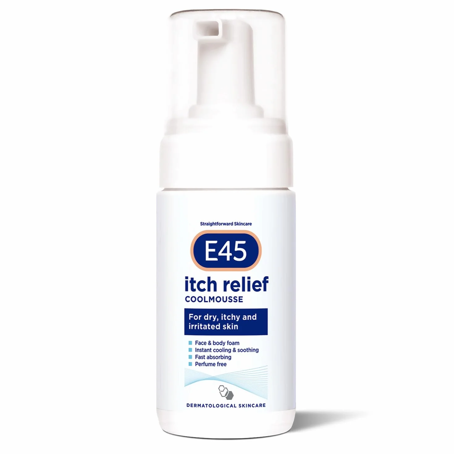 E45 Coolmousse Alivio Picor 100ml Espuma facial corporal piel irritada seca