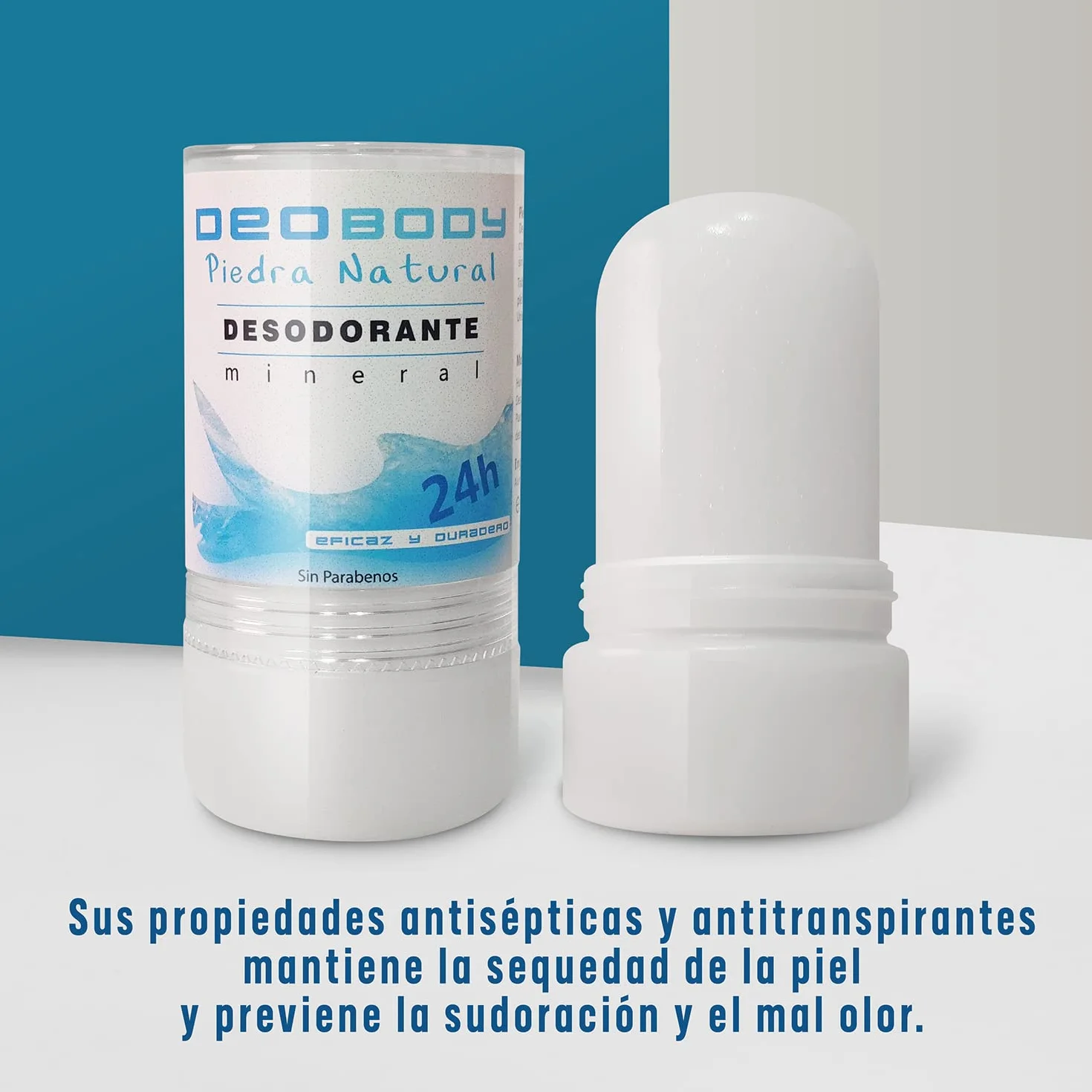 Desodorante De Alumbre Natural En Piedra Antitranspirante Sin Aluminio