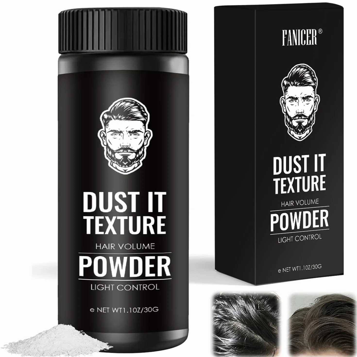 Polvos Texturizantes Mate 30g para el Pelo Volumen