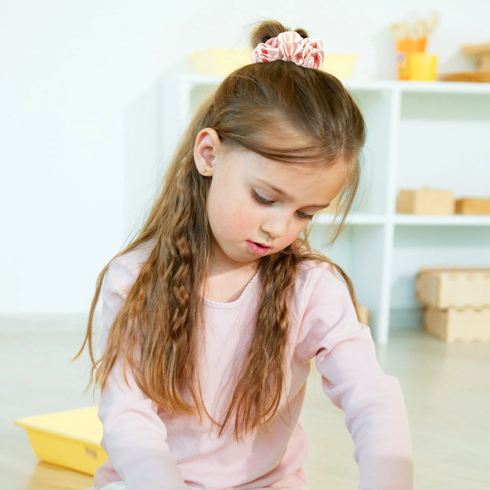 Lolalet Scrunchies Seda para Pelo de Mujer Lazos Suave Gomas Elástica para Cabello