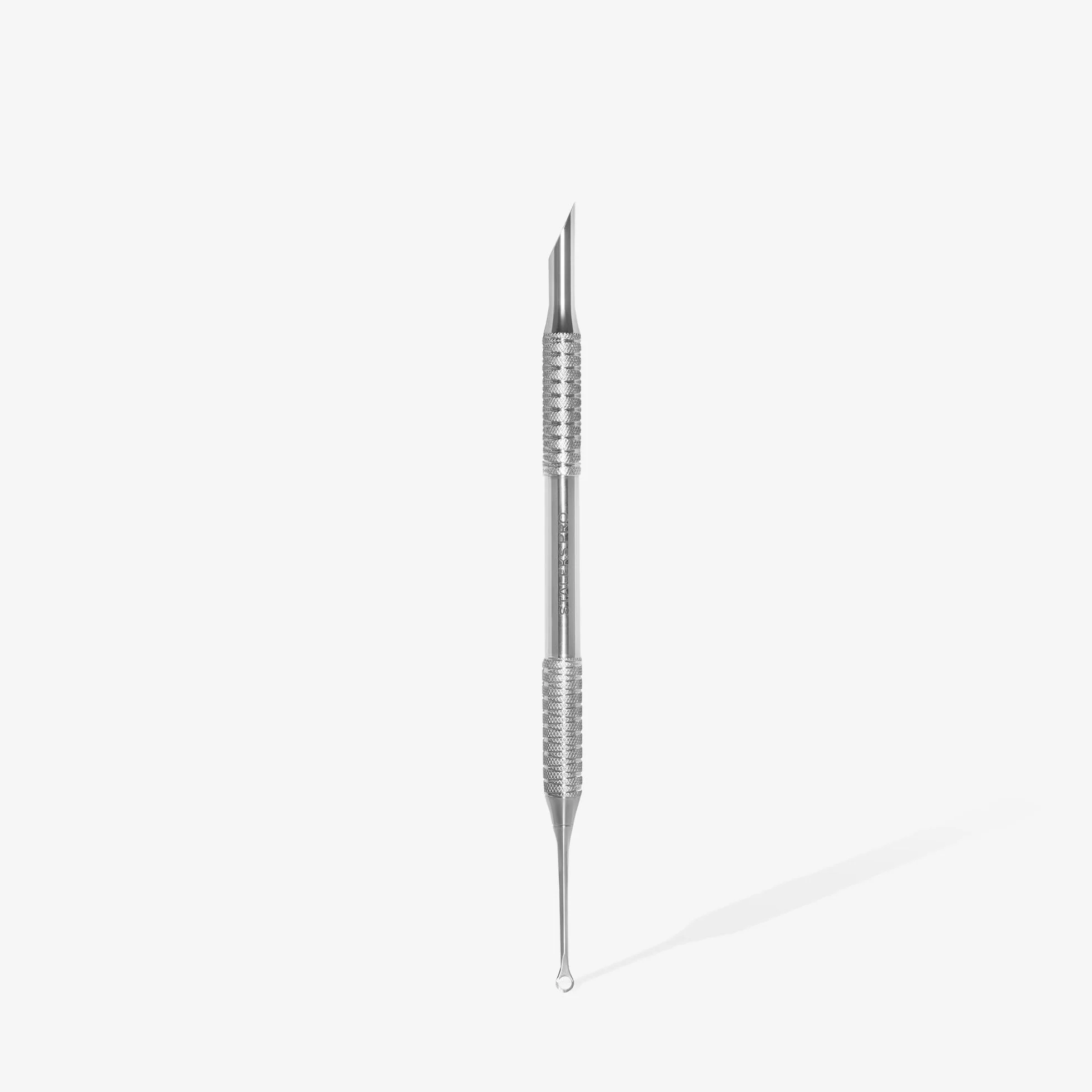 STALEKS PRO Empujador de cutículas 2 en 1 Acero Inoxidable Expert PE-51/2