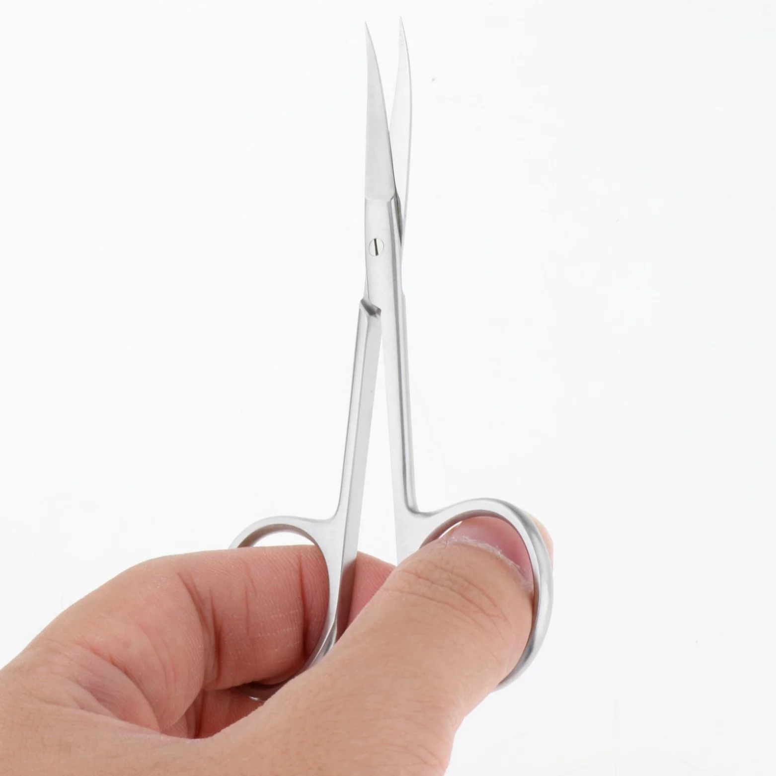 Juego de 5 tijeras para cutículas, portátiles, duraderas, curvadas, para el cuidado de uñas, vello facial, cejas, tipo 1