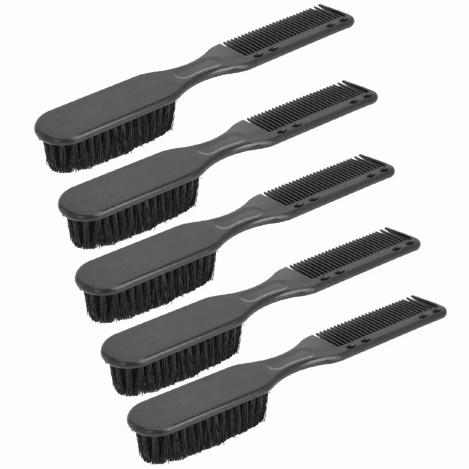 Cepillo de Barba de Doble Cabezal para Hombres, Cerdas Suaves y Rígidas, Suave para la Piel, Diseño Ergonómico, Portátil y Apto para Viajes, Aplicación de Aceite y Peinado,