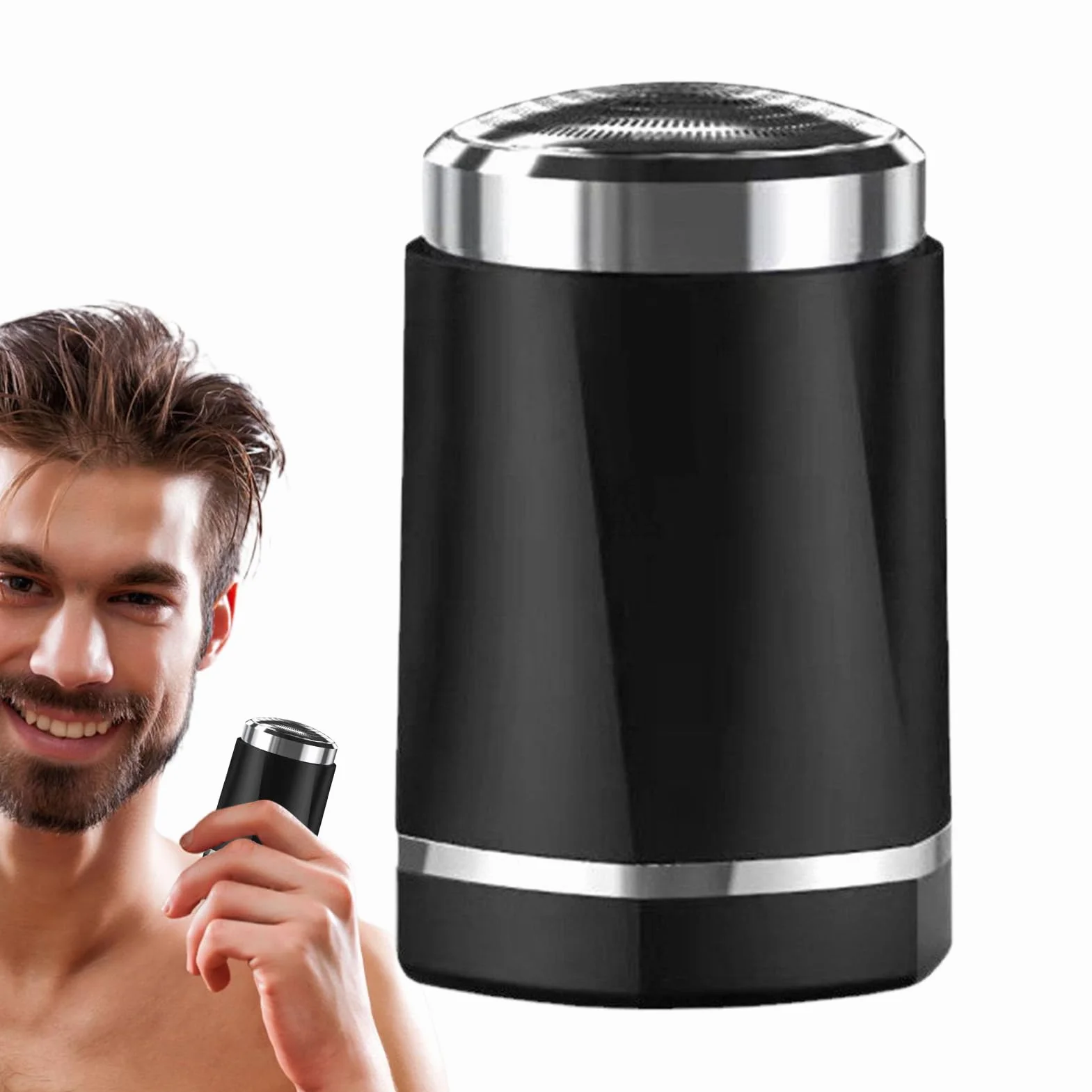 Máquinas De Afeitar Mini Para Hombres - Rasuradora Facial Portátil,Peine Eléctrico Recargable para Viaje Barba Vello Nasal Corporal