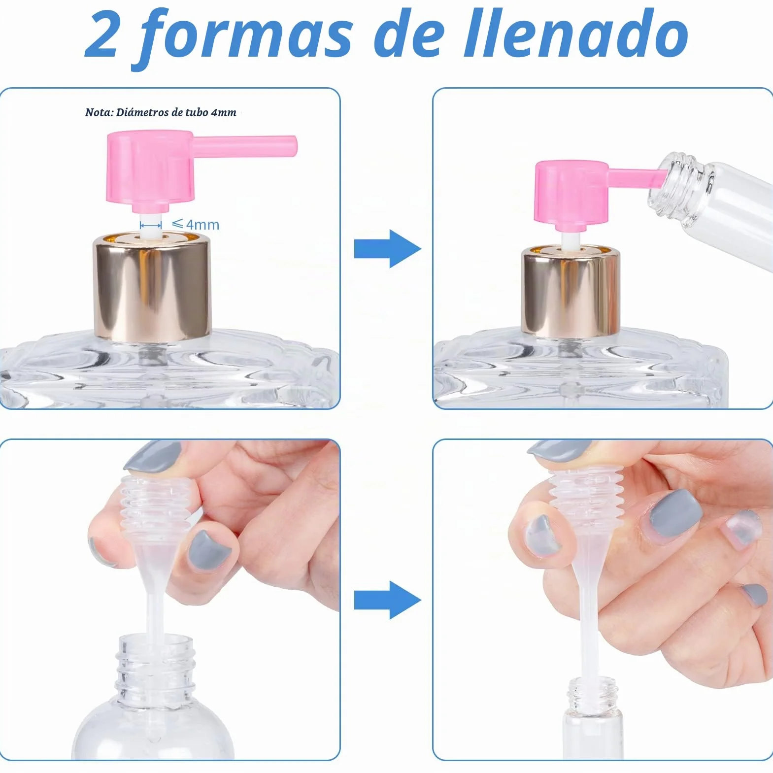 MELLIEX 15 Piezas Atomizador Vidrio Mini Pulverizador Perfume Recargable 3ml 5ml 10ml Negro