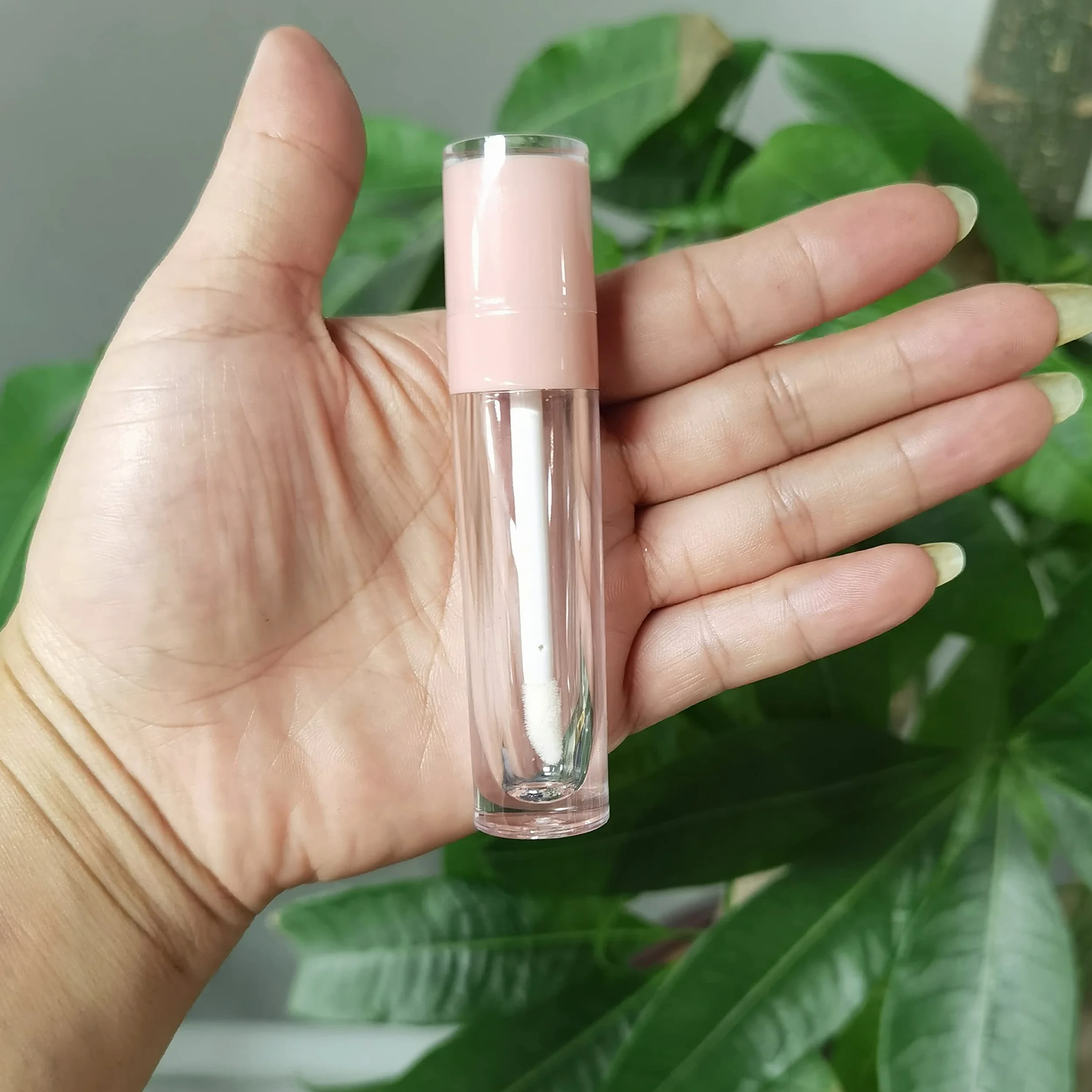 24 tubos de brillo de labios redondos vacíos de 6 ml, Rosa/Rebel Fun.,