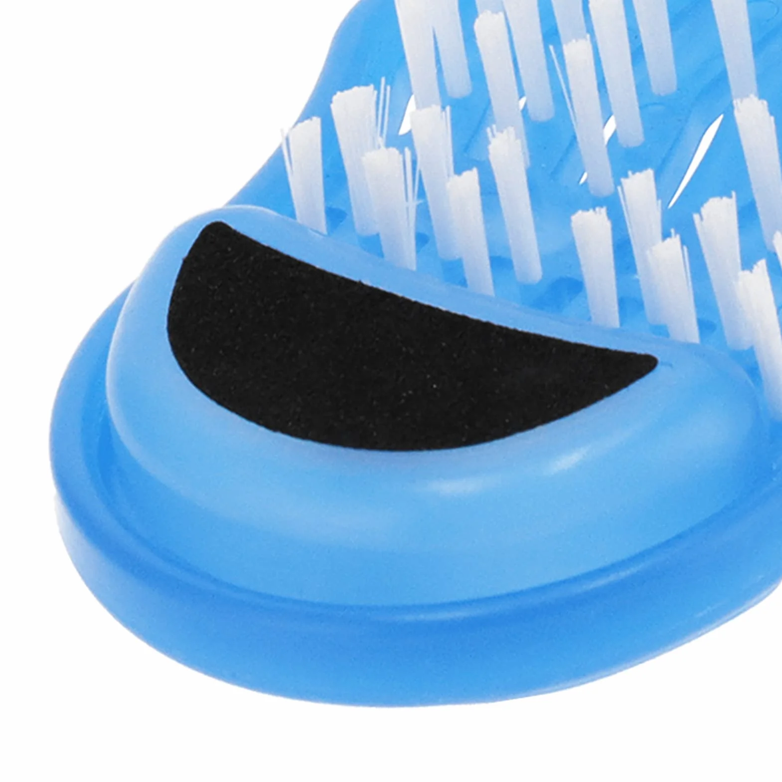 Naroote Limpiador Exfoliante Azul para Ducha y Pies, Fácil de Limpiar, con Ventosa y Función de Masaje