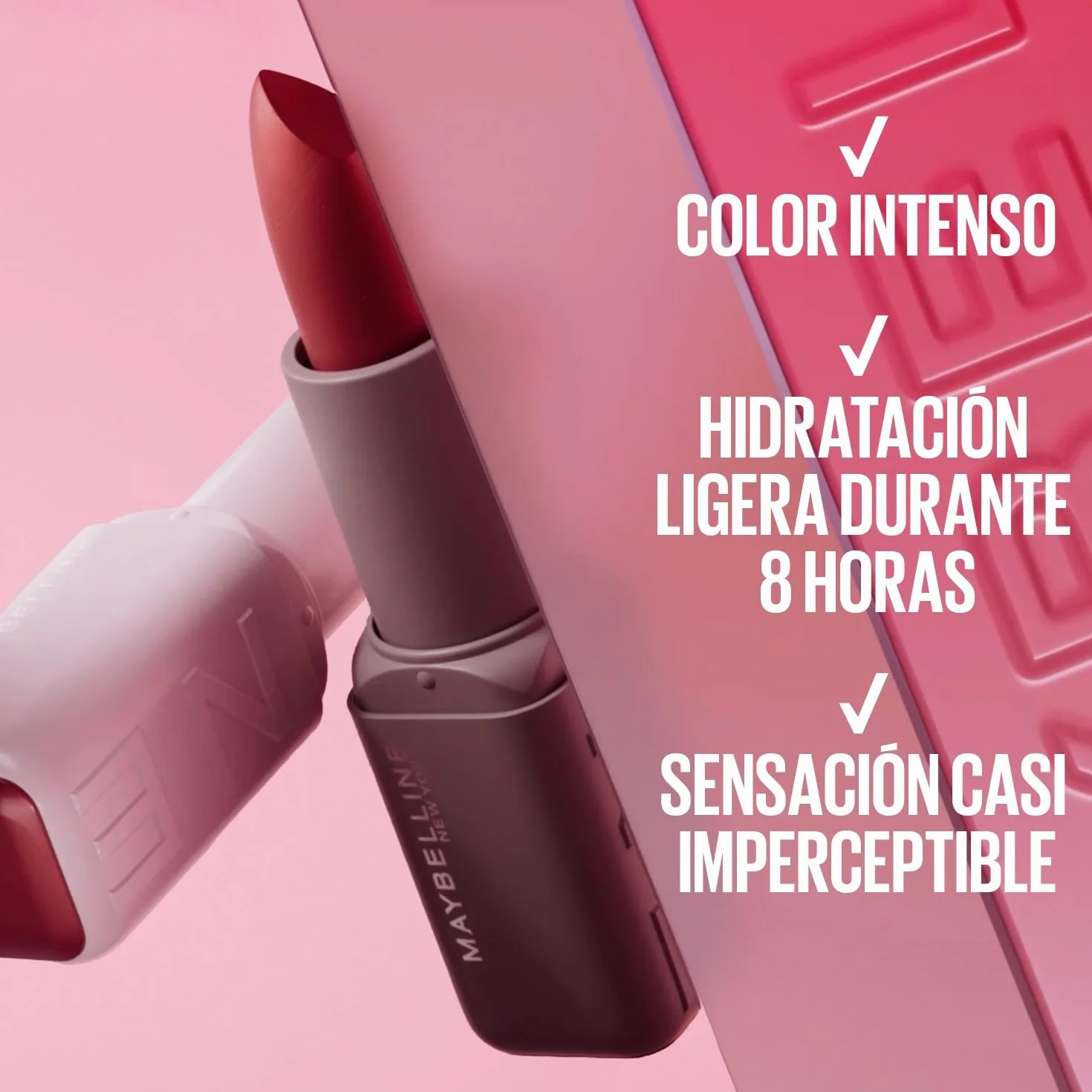 Maybelline New York Labial Sérum Color Intenso 004 Wild Card, Enriquecido con Ácido Hialurónico, Hidratación 8H