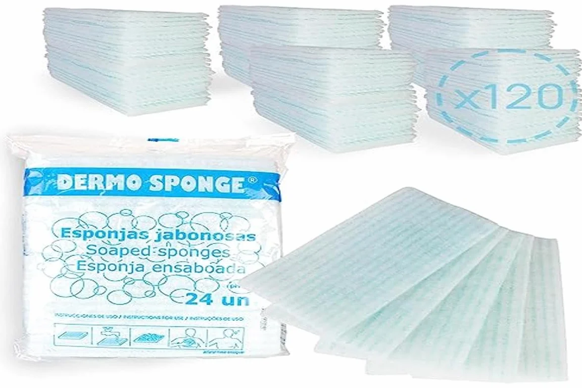 Esponjas Jabonosas Desechables Queraltó 120 Unidades 5 Packs Piel Sensible