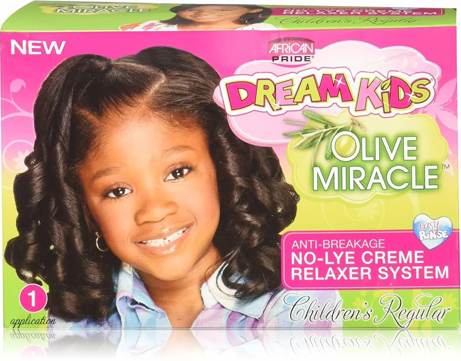 AFRICAN PRIDE DREAM Kids Anti Break No-Lye Relaxer Regular, 1 unidad